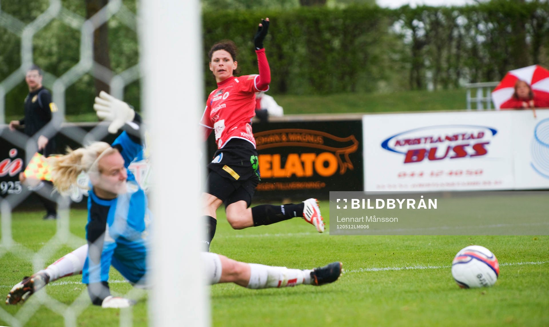 4-1, Susanne Moberg, Kristianstad, som överlistar Kristin