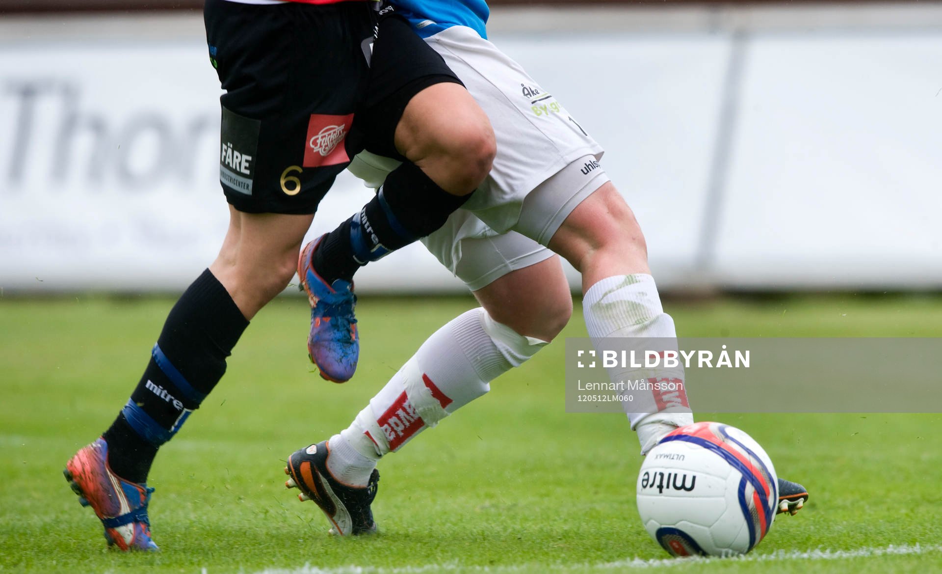 Fot, ben, fotboll, gräs, duell