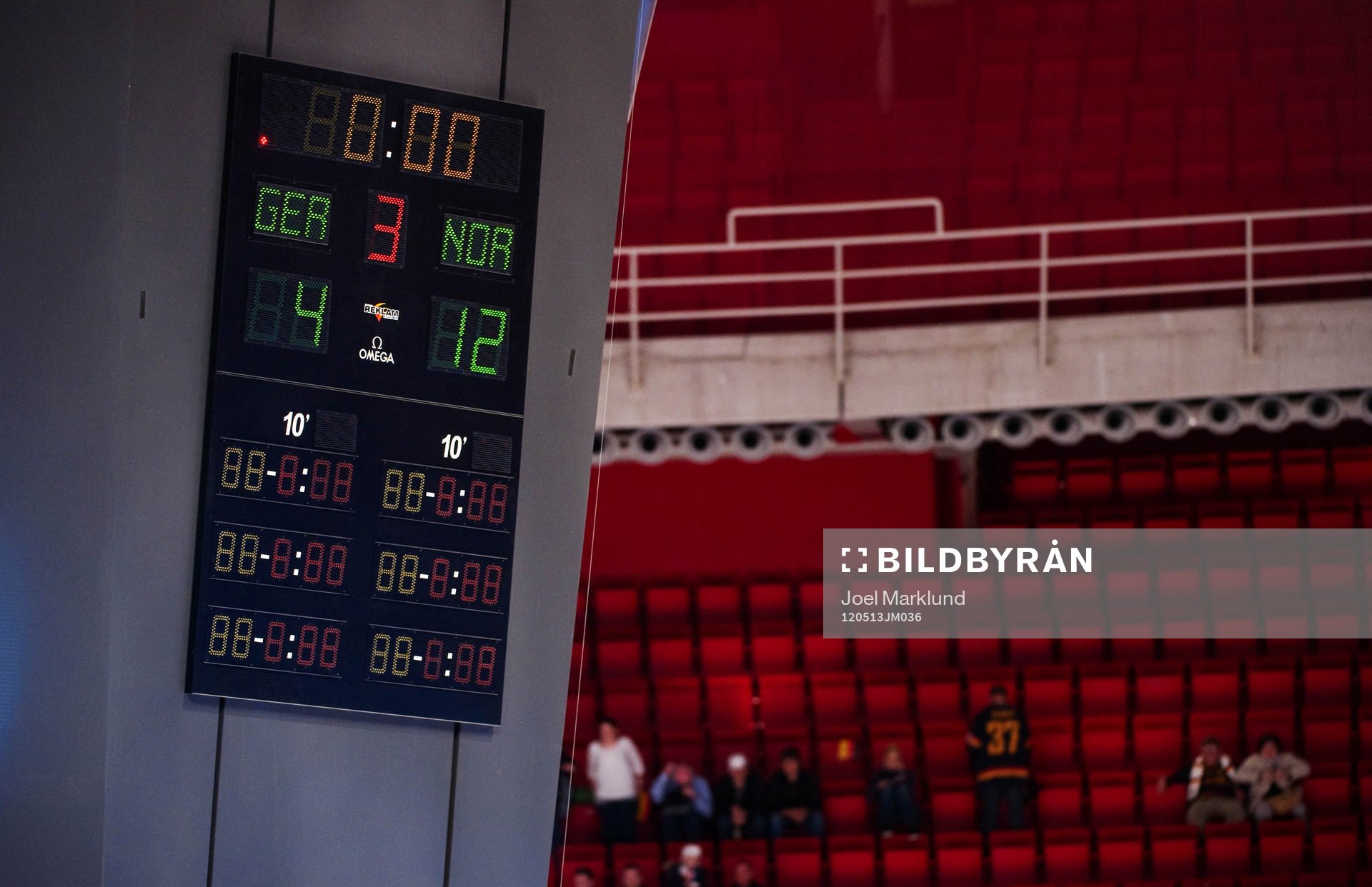 Norge vann till slut med 12-4. Resultattavla