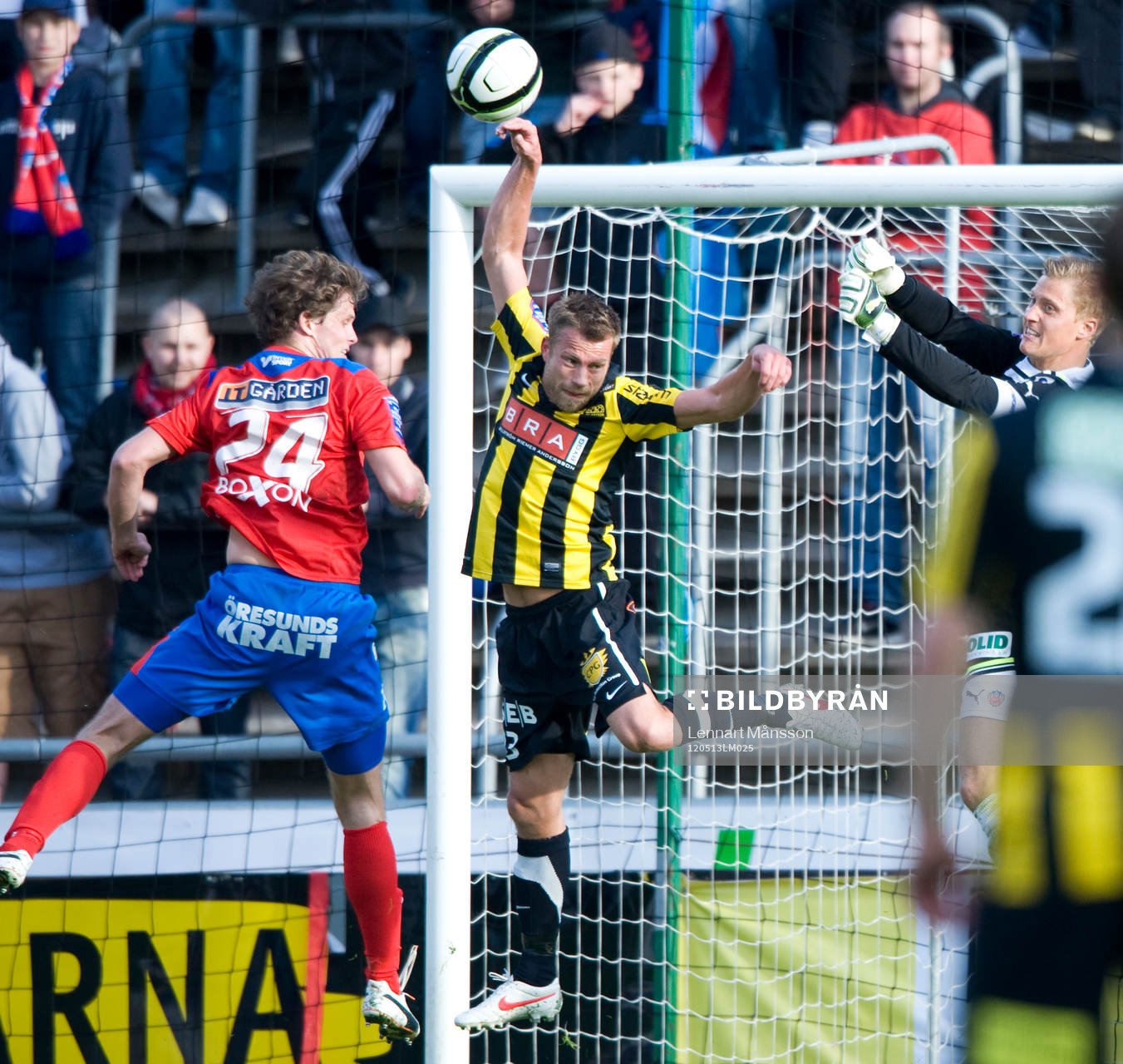 Joel Johansson, Häcken, och Pär Hansson, målvakt