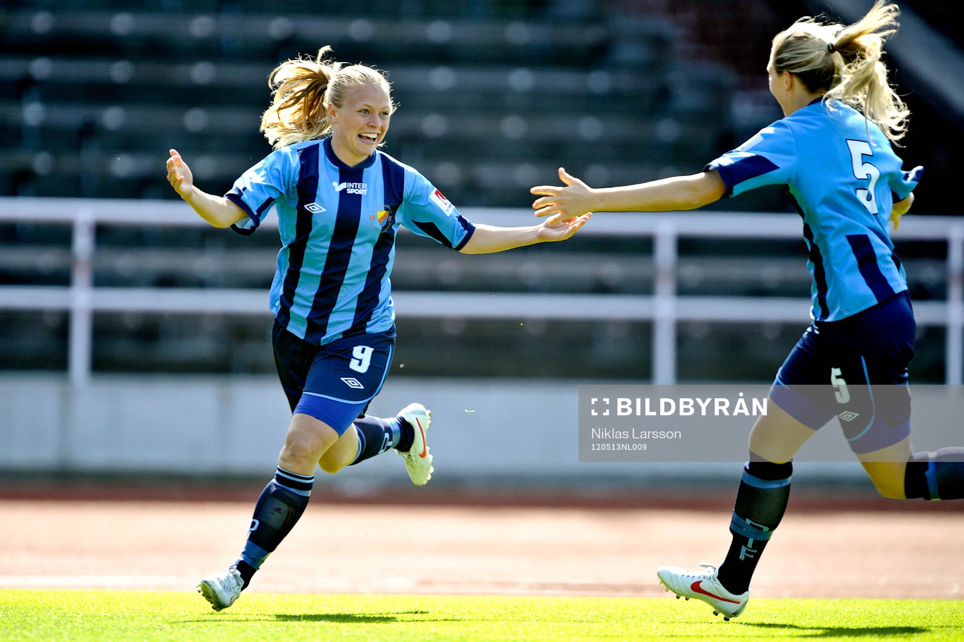 Mia Jalkerud och Magdalena Ericsson, Djurgården jubel