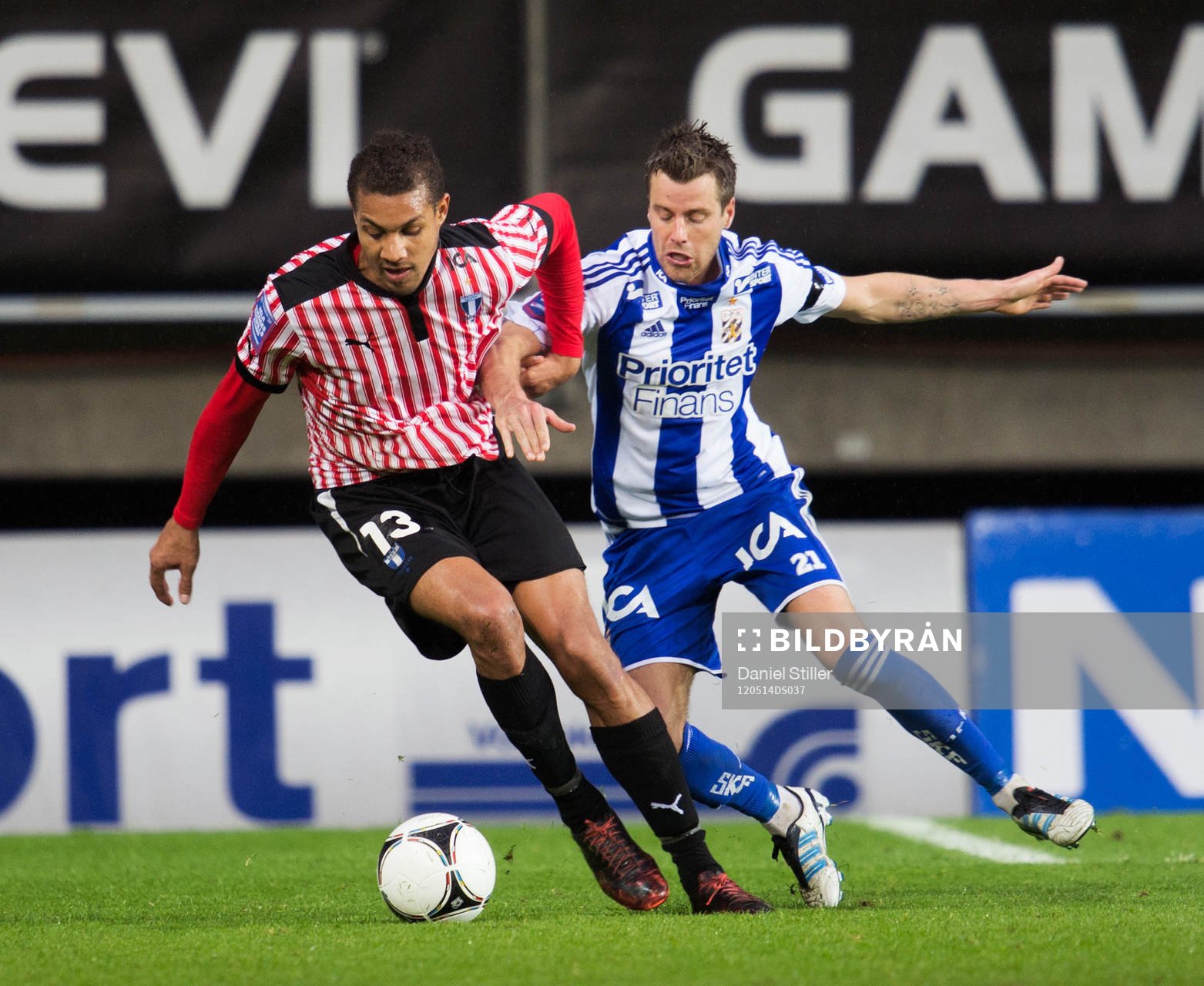 Mathias Ranégie, Malmö FF. Pontus Farnerud, IFK Göteborg