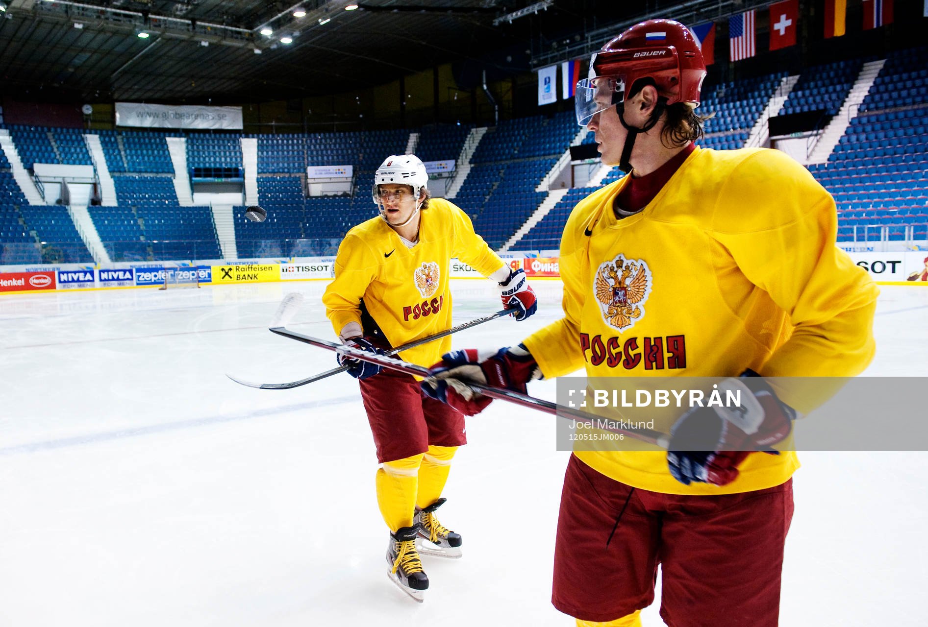 Alexander Ovechkin och Alexander Semin tränade oväntat