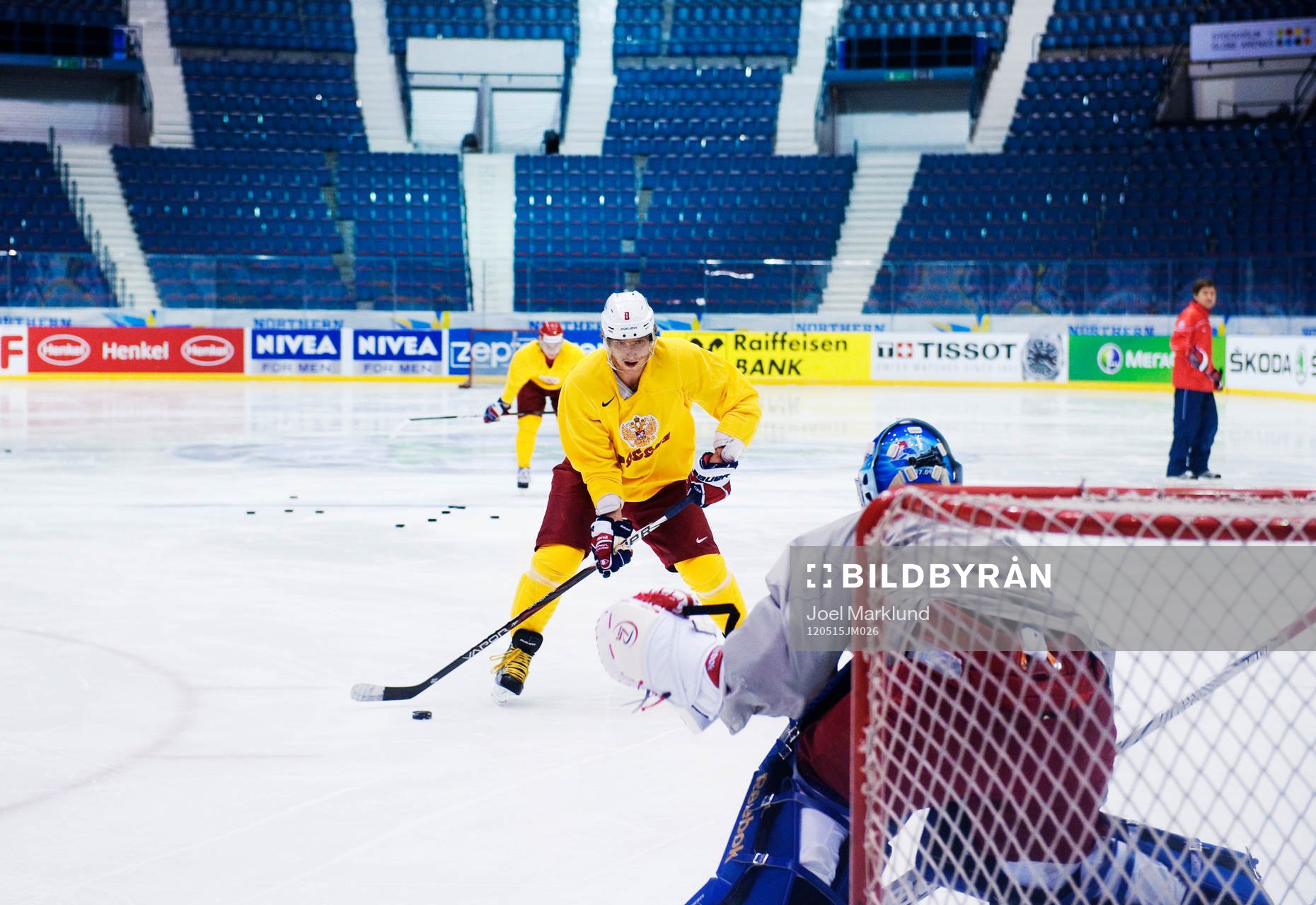 Alexander Semin och Alexander Ovechkin tränade oväntat