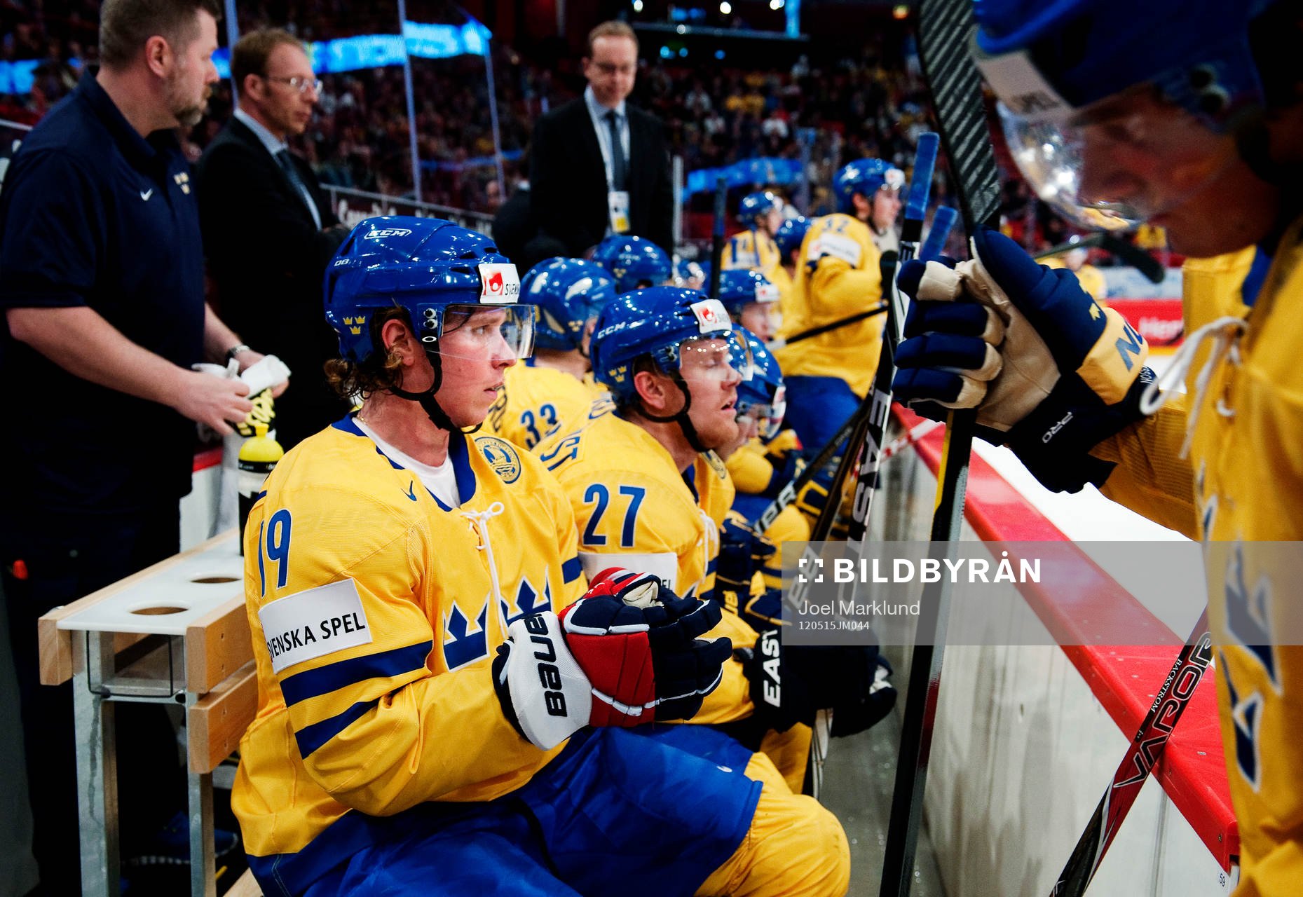 Nicklas Bäckström och Patric Hörnqvist, Sverige, på