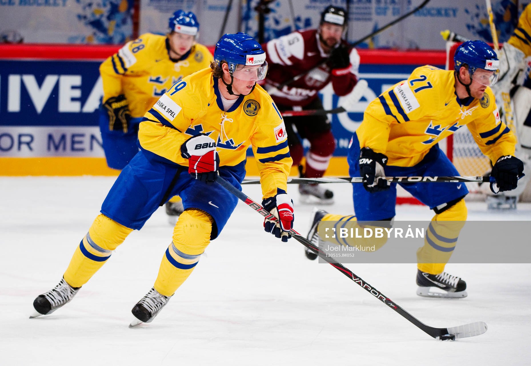Nicklas Bäckström och Patric Hörnqvist, Sverige, på