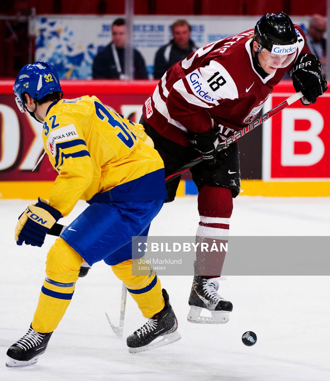 Marcus Krüger, Sverige, och Kaspars Saulietis, Lettland