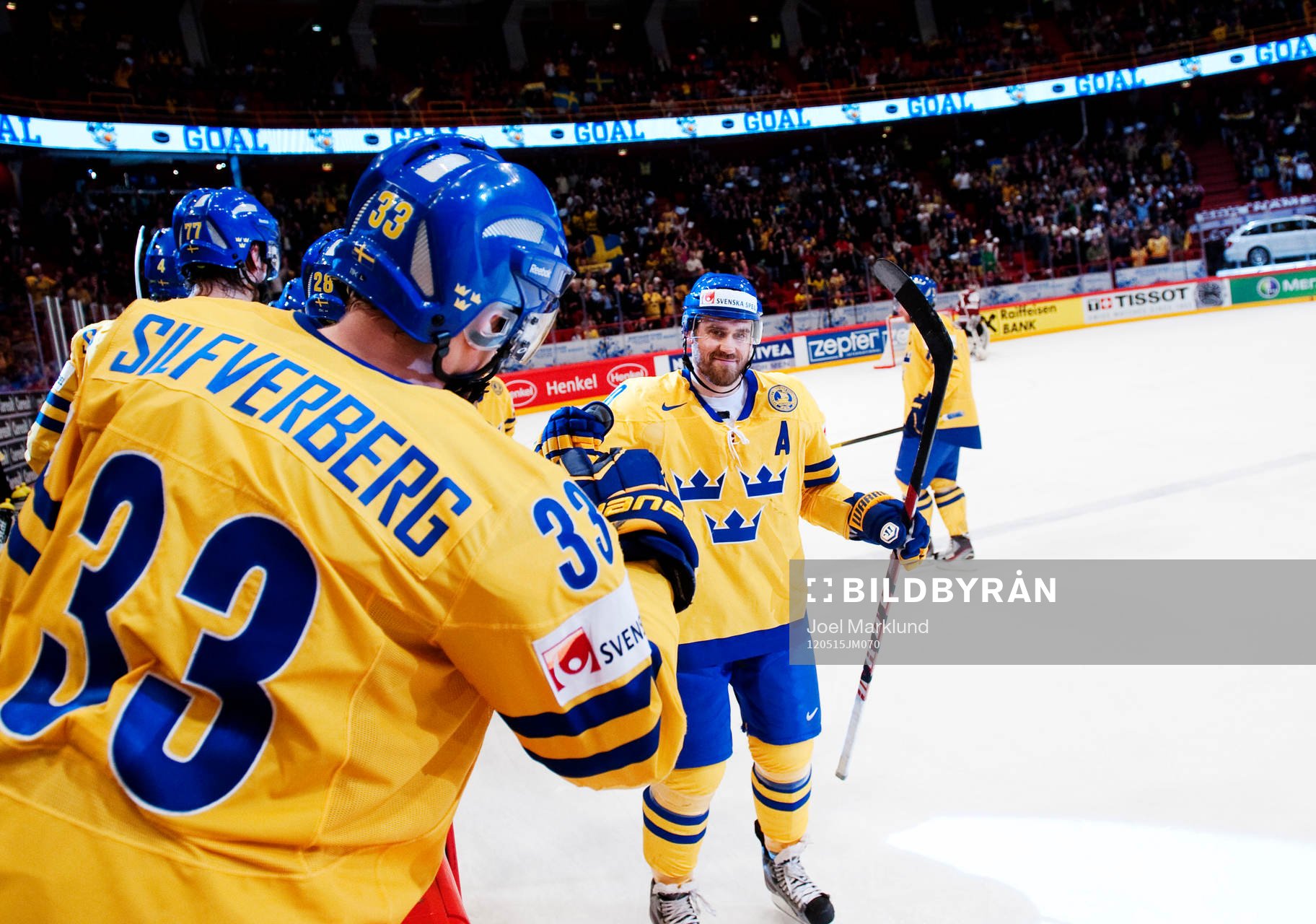 Henrik Zetterberg, Sverige, jubel