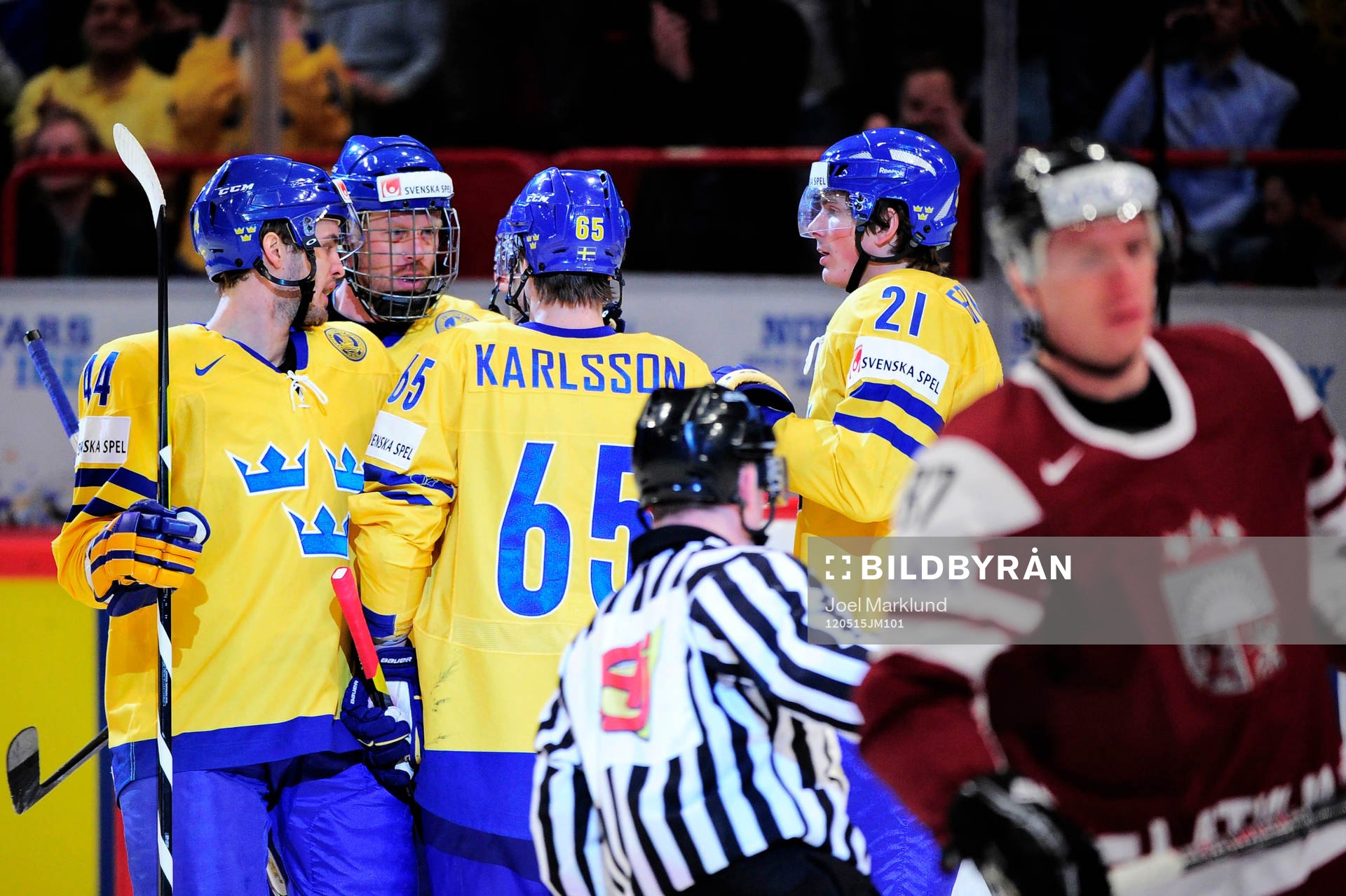 Niklas Hjalmarsson, Johan Franzén, Erik Karlsson och