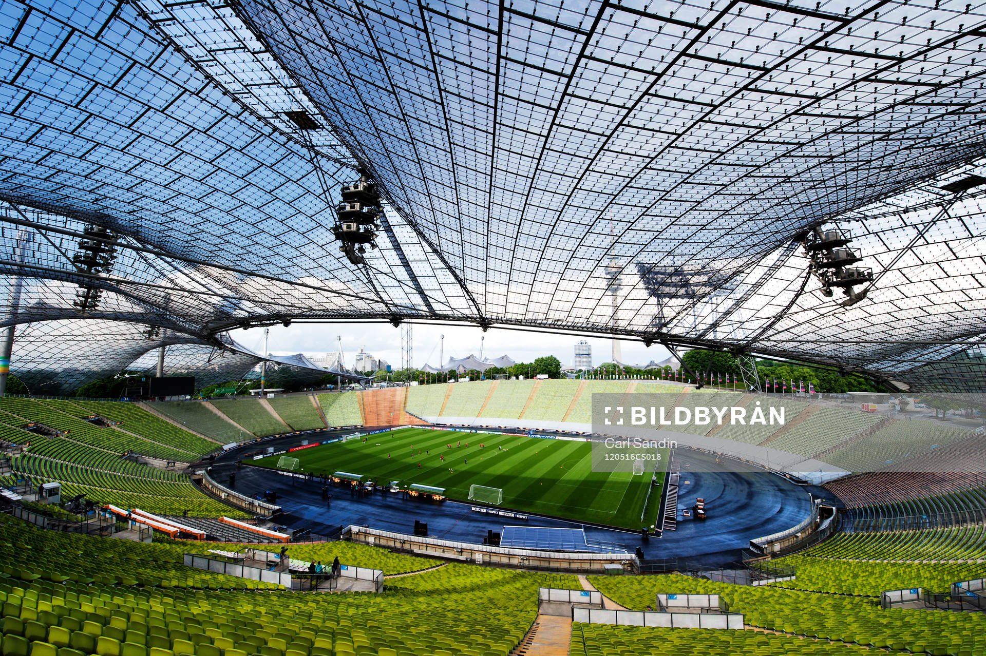 Olypiastadion München, interiör, arena