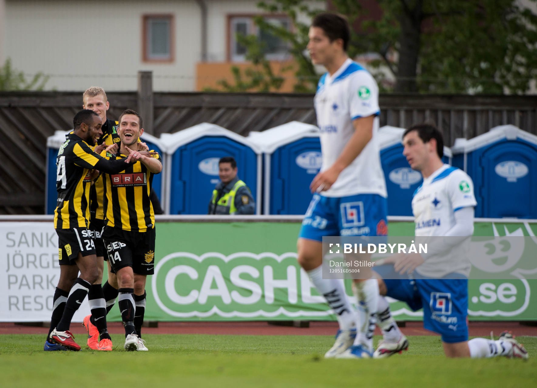 Martin Ericsson, Häcken, gör 4-0, jubel