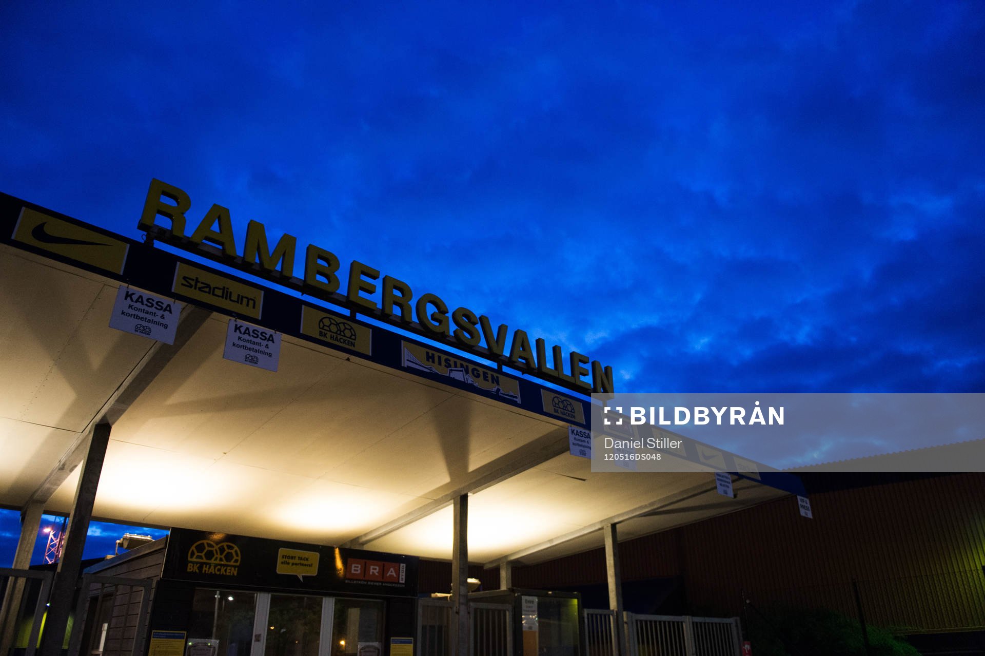 Rambergsvallen, insläpp, entré