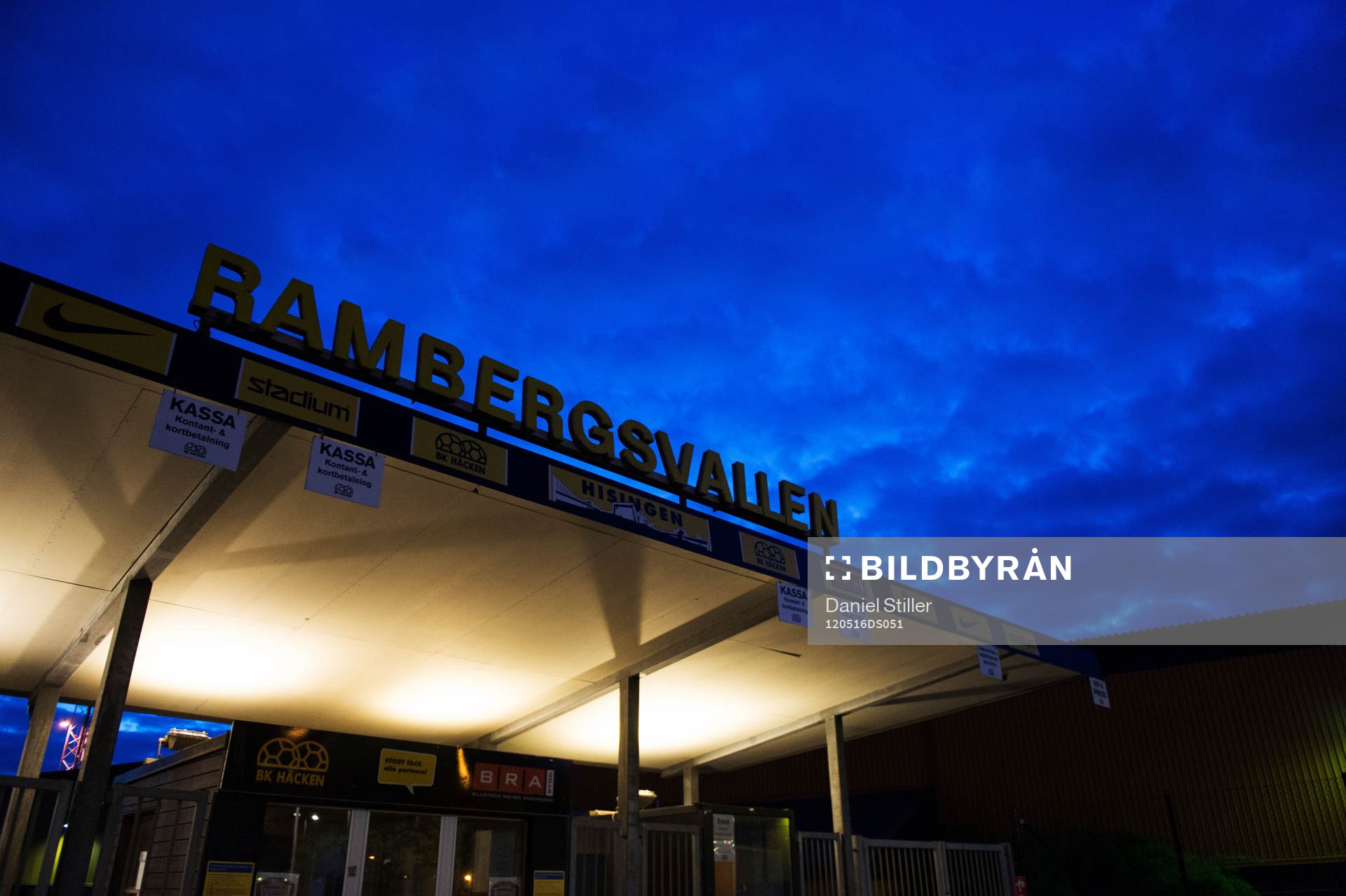 Rambergsvallen, insläpp, entré