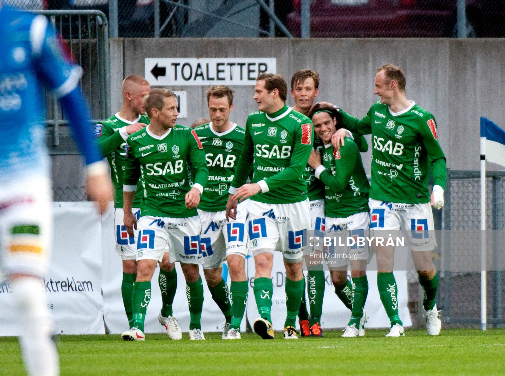 Robbin Sellin, Brage 1-1. Jubel