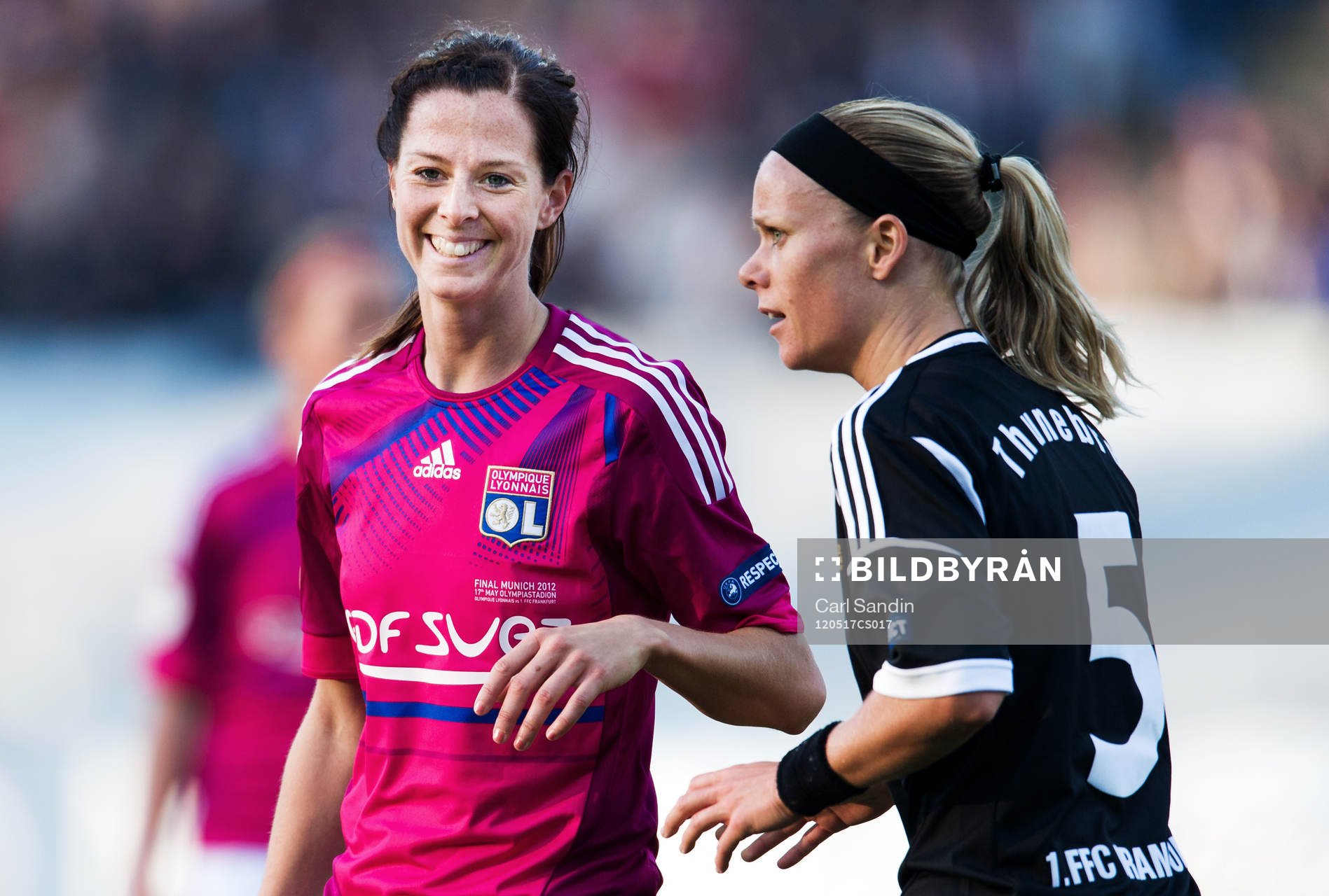 Lotta Schelin, Olympique Lyonnais, jubel, Sara Thunebro,