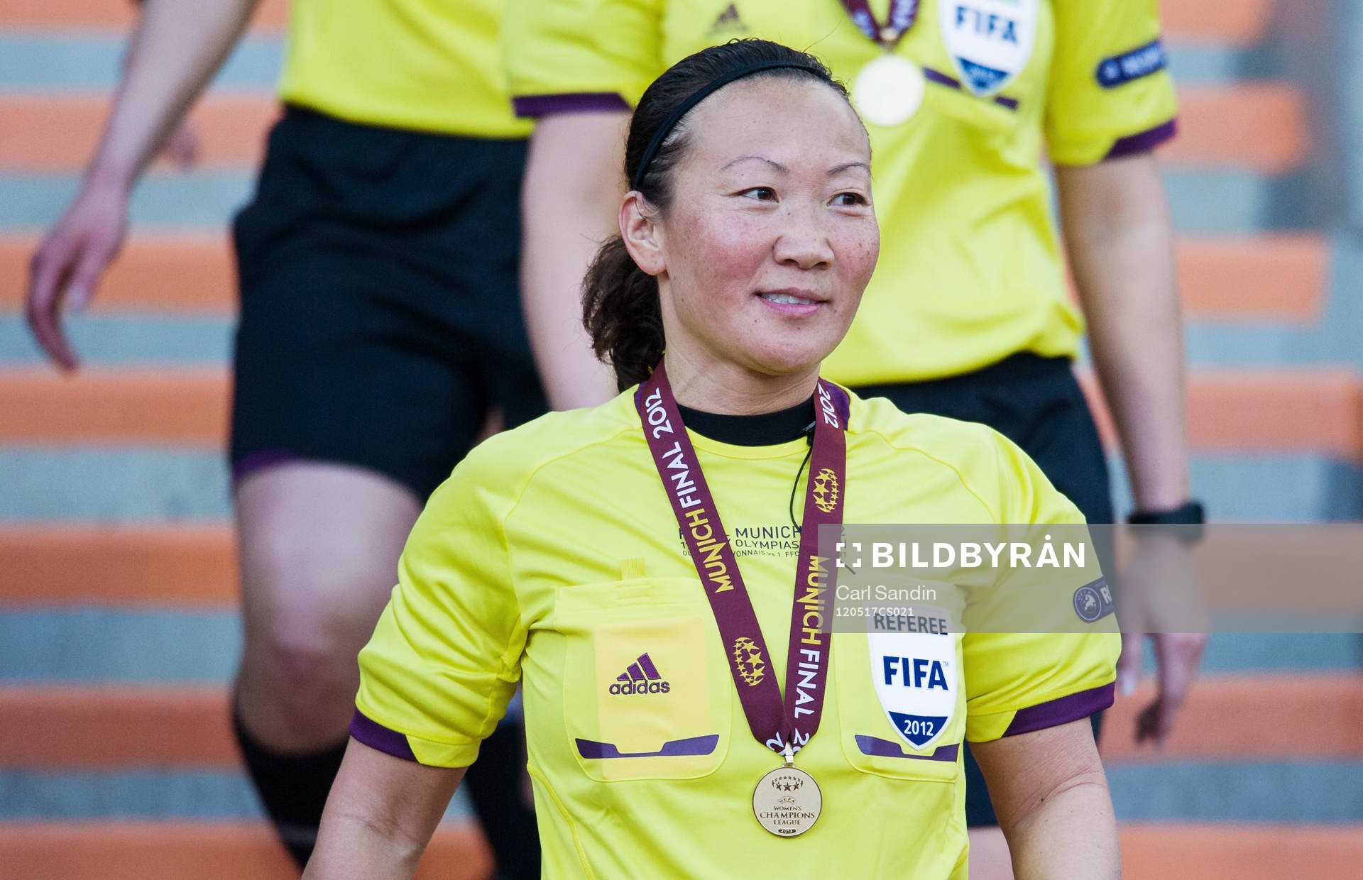 Jenny Palmqvist, domare, Sverige, med medalj