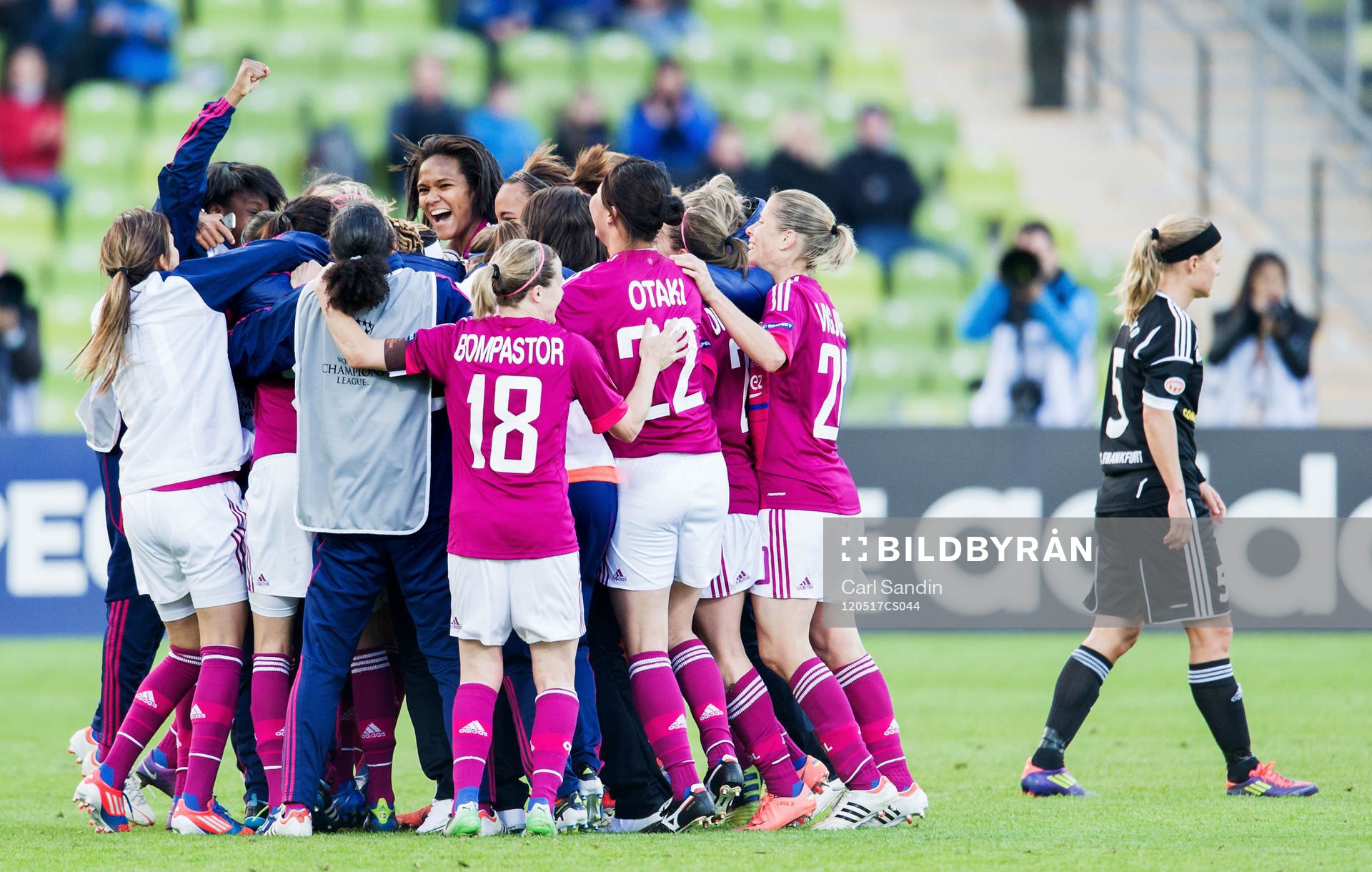 Olympique Lyonnais, jubel, Sara Thunebro, FFC Frankfurt,