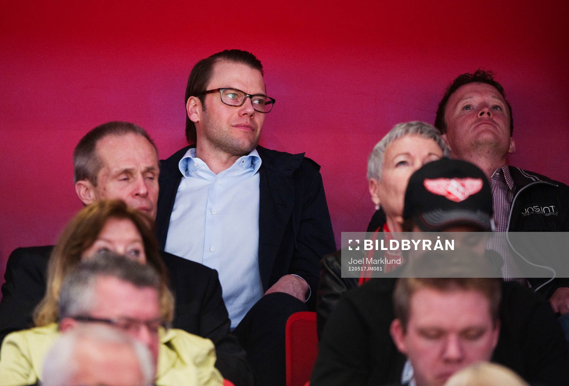 Prins Daniel på VIP-läktaren