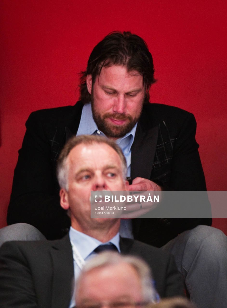 Peter Forsberg på VIP-läktaren