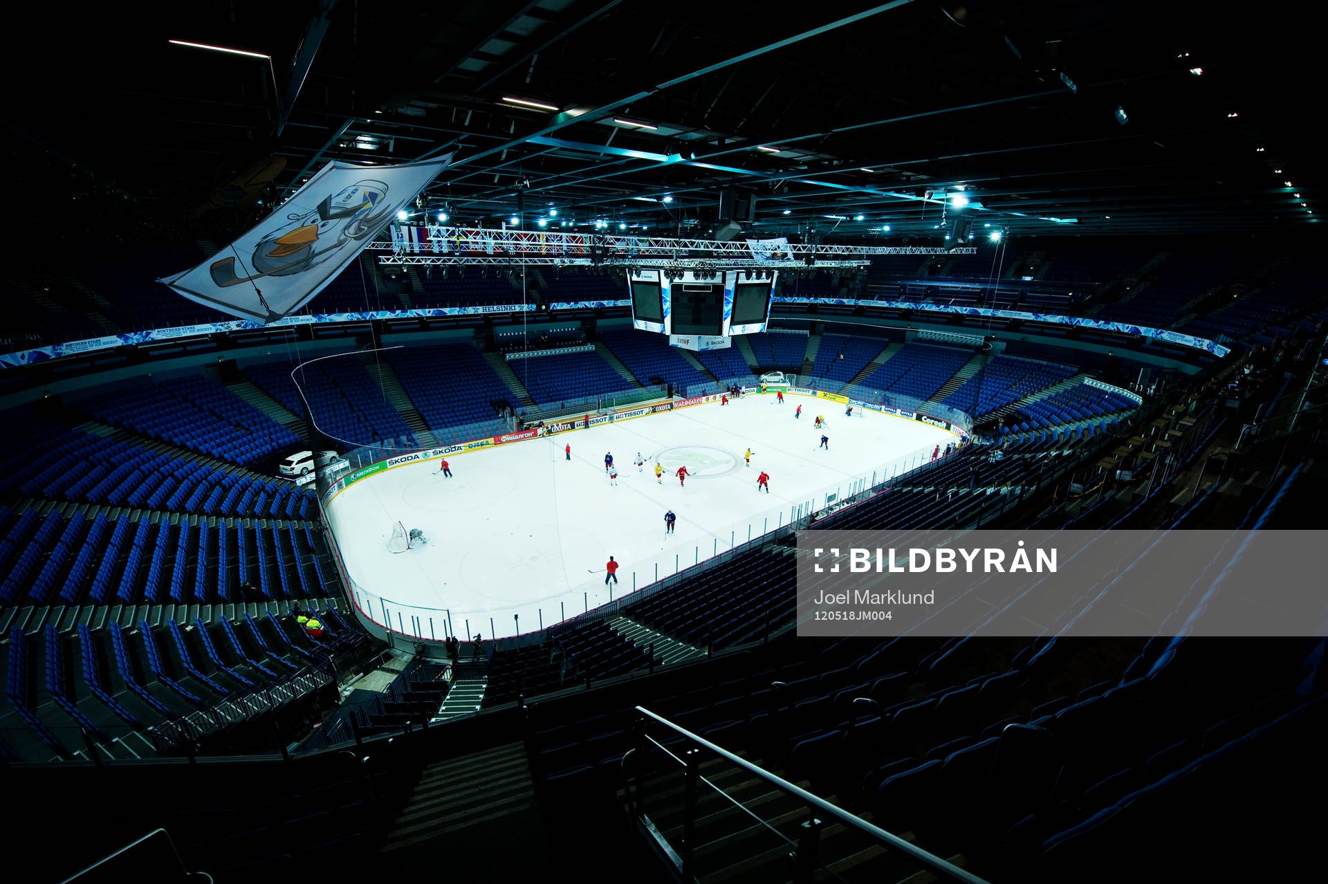 Hartwall Arena i Helsingfors, spelplats för ishockey-VM