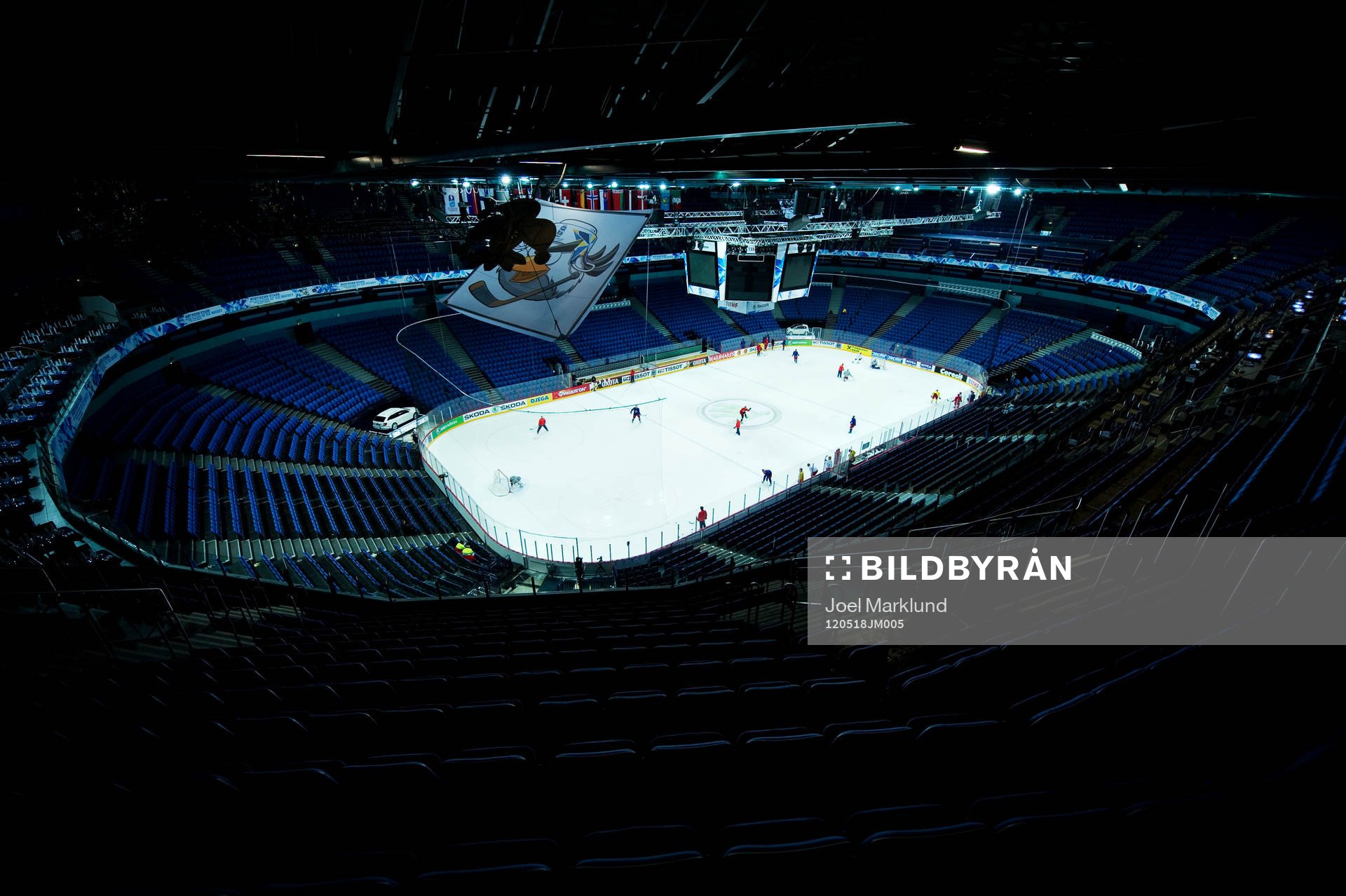 Hartwall Arena i Helsingfors, spelplats för ishockey-VM