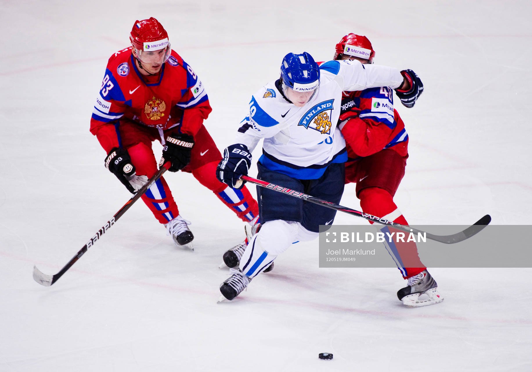 Nikolai Zherdev och Yevgeni Biryukov, Ryssland, försöker