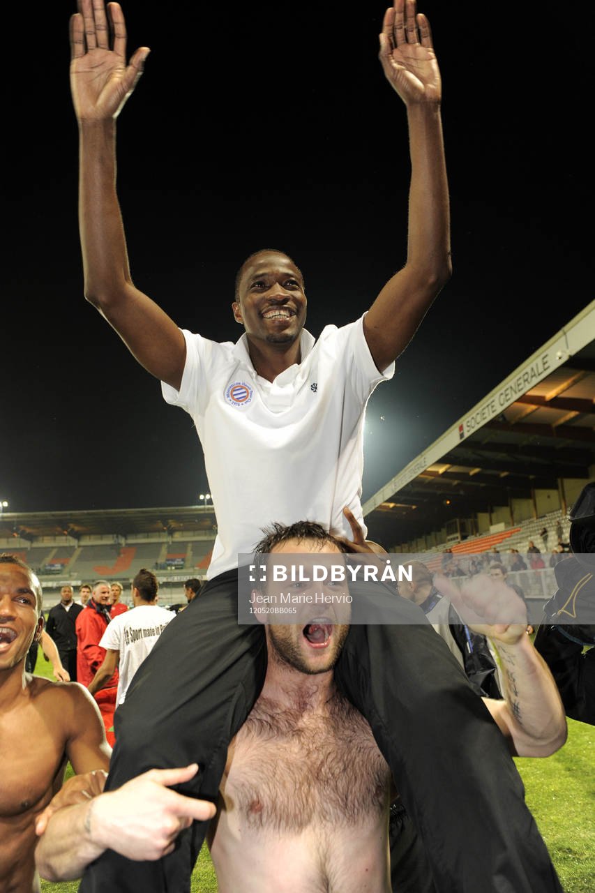JOHN UTAKA och GEOFFREY JOURDREN, Montpellier (Jubel,