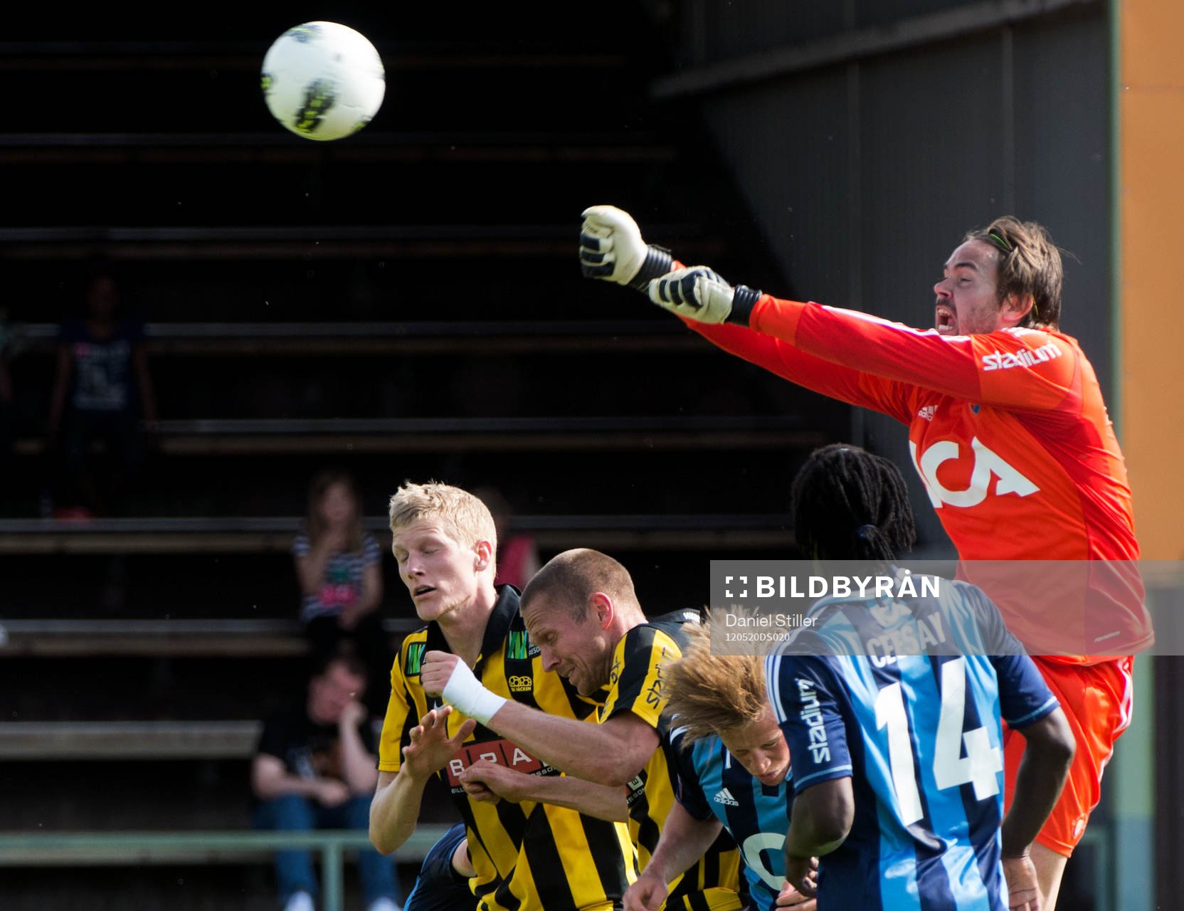 Tommi Vaiho, målvakt Djurgården. Tom Söderberg, Mattias