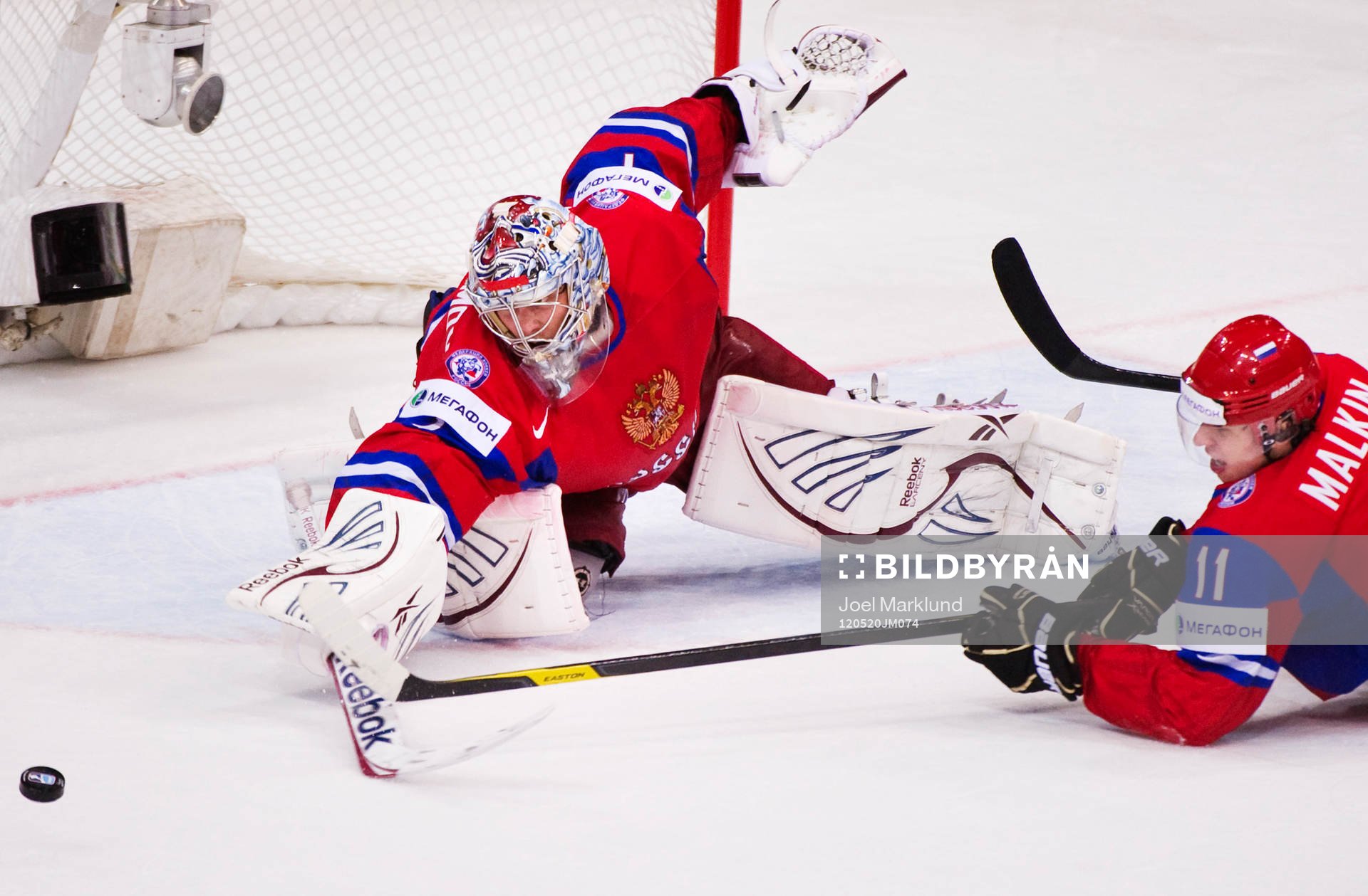 Både Semyon Varlamov, målvakt, och Yevgeni Malkin,