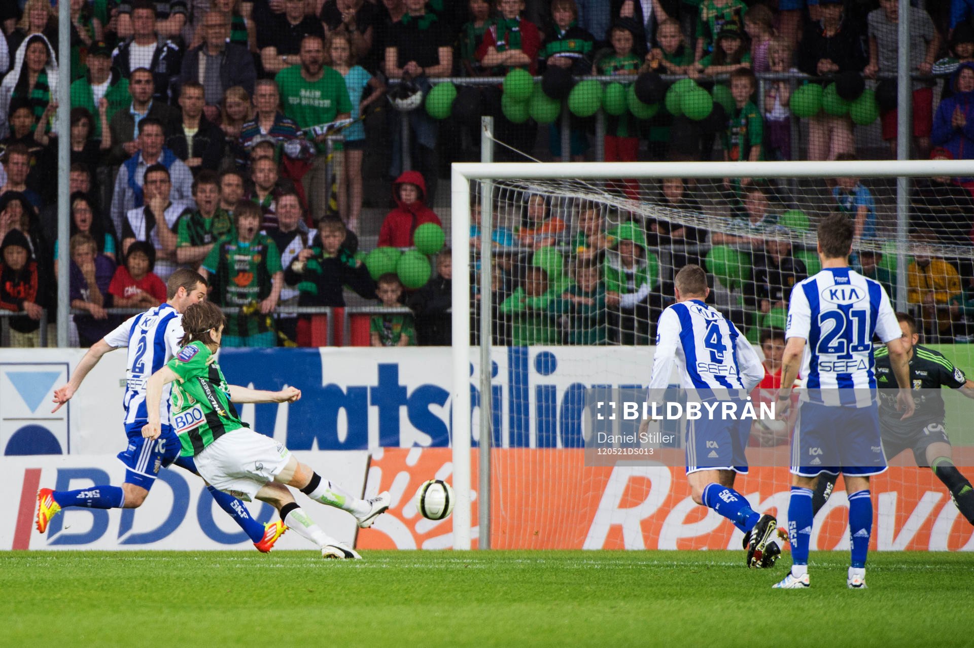 Markus Gustafsson, GAIS, gör 1-0