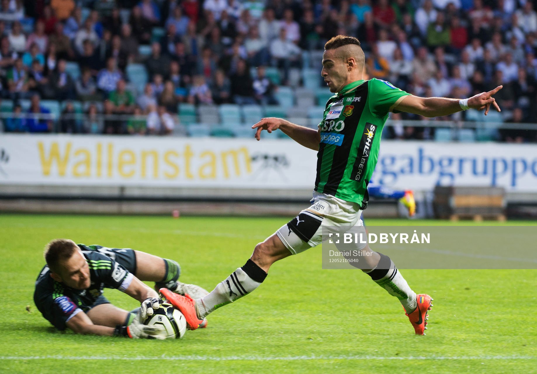 John Alvbåge, målvakt,  IFK Göteborg. Mervan Celik, GAIS