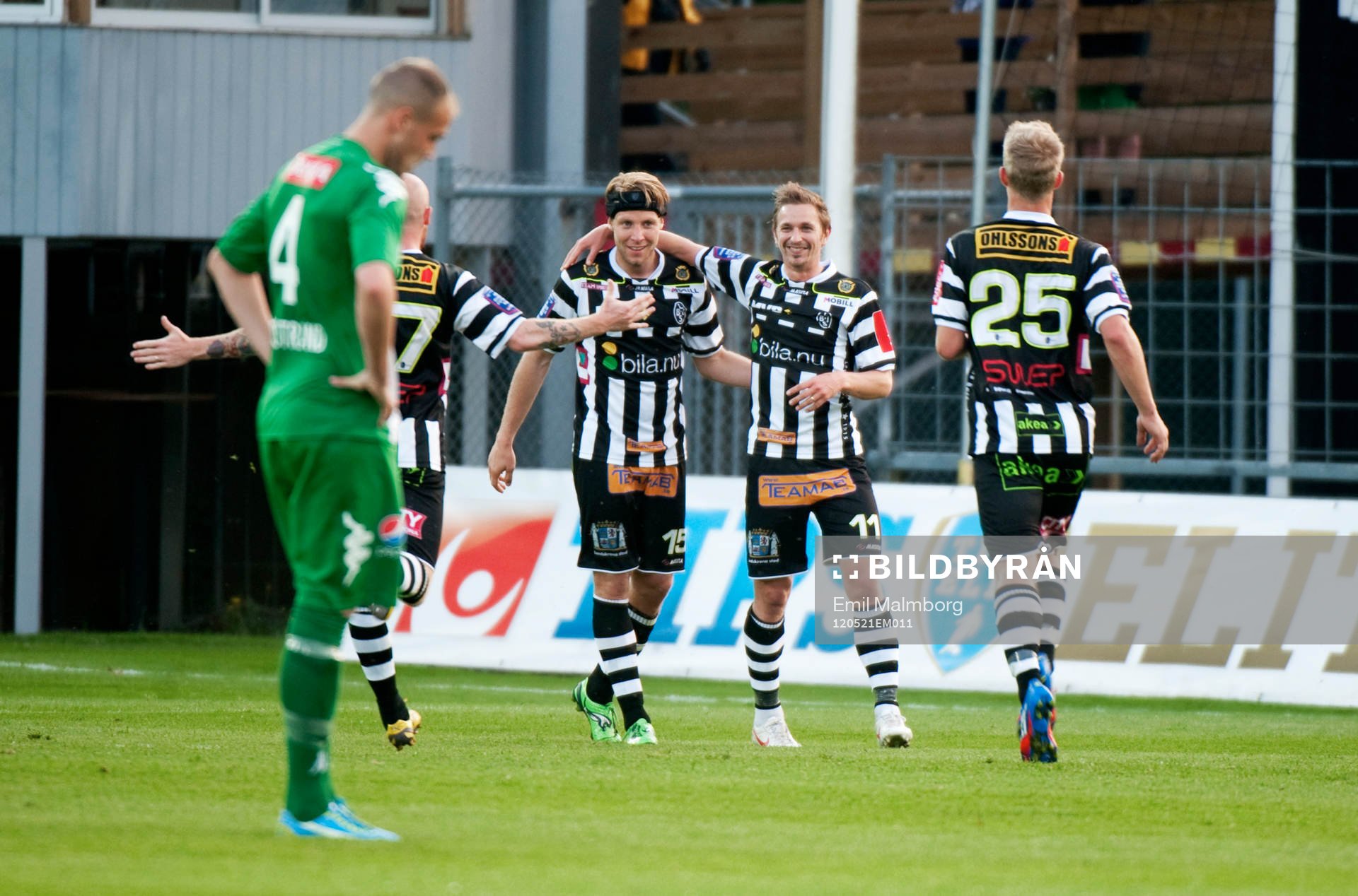 Fredrik Olsson, Landskrona. Jubel. 3-1