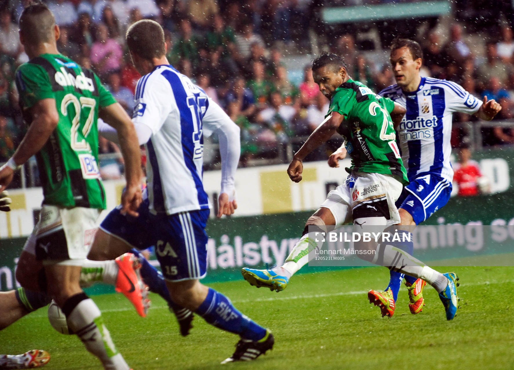 Nära 2-0, Wanderson, Gais skjuter från nära håll