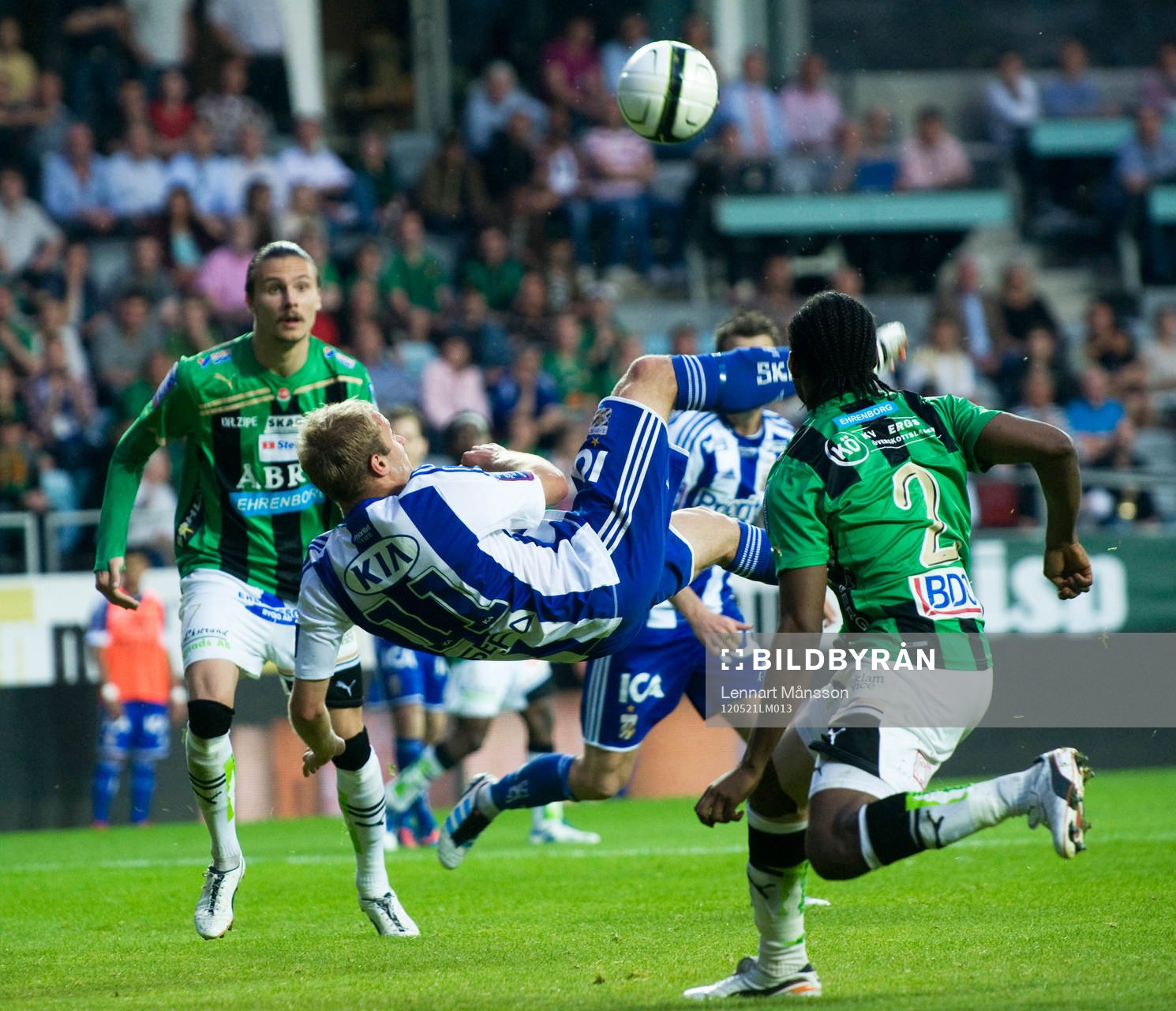 Robin Söder, IFK Göteborg, brassesparkar några
