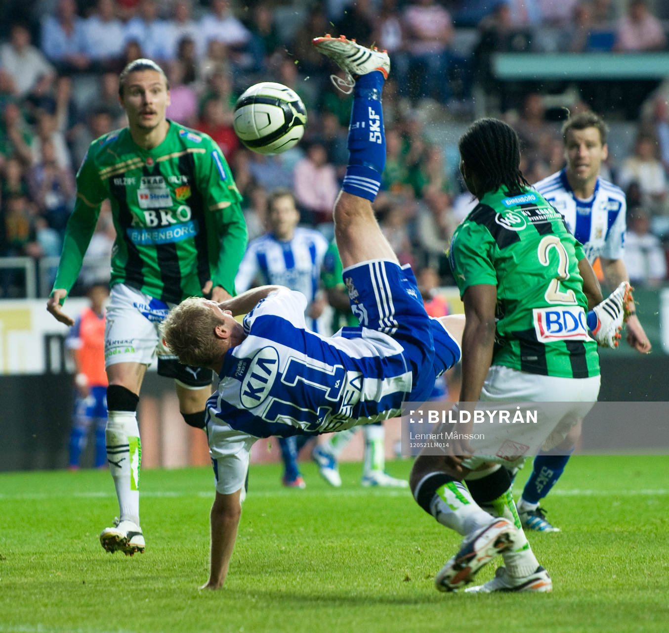 Robin Söder, IFK Göteborg, brassesparkar några