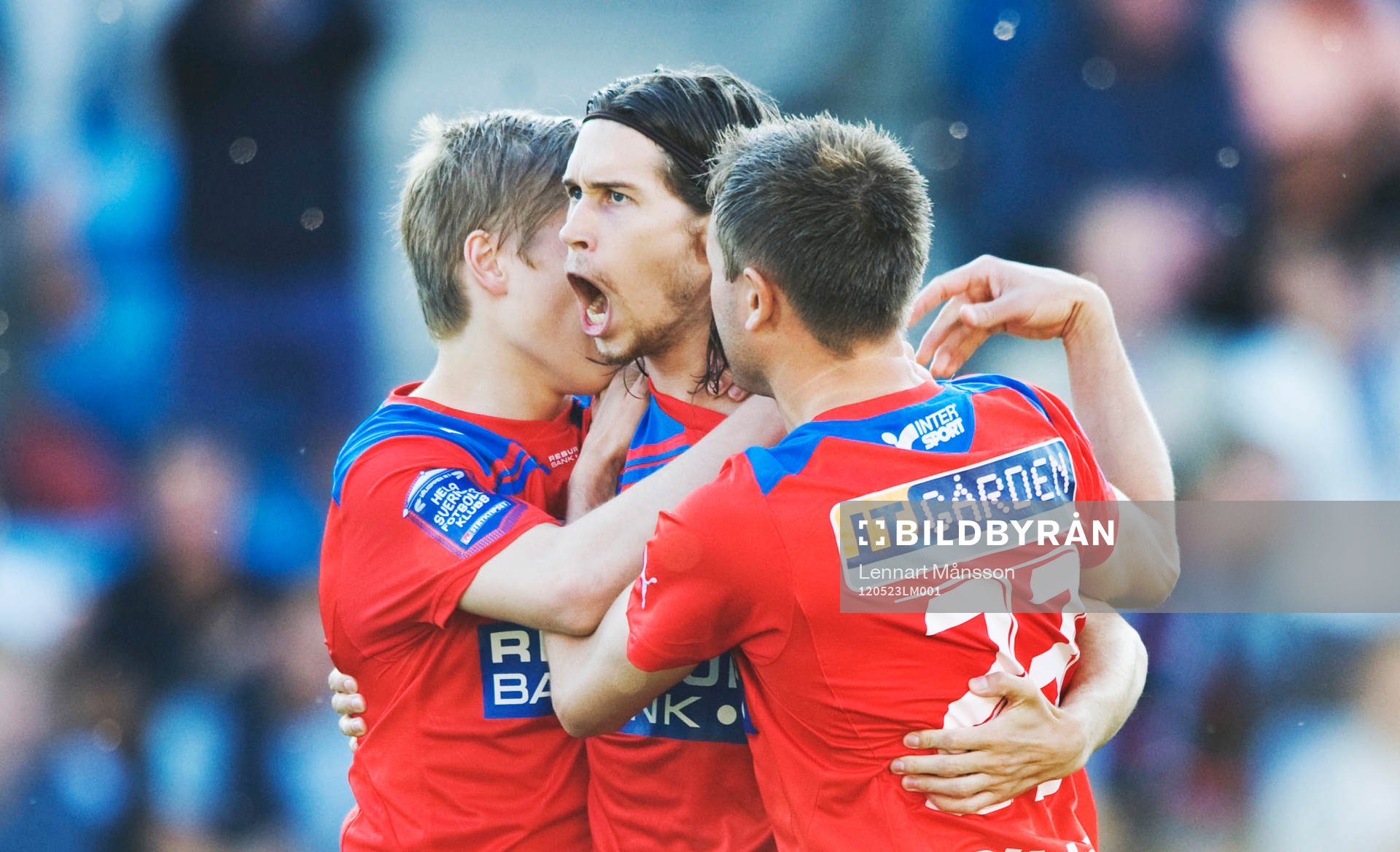 1-0, Daniel Nordmark, Helsingborg jubel med Erik Wahlstedt
