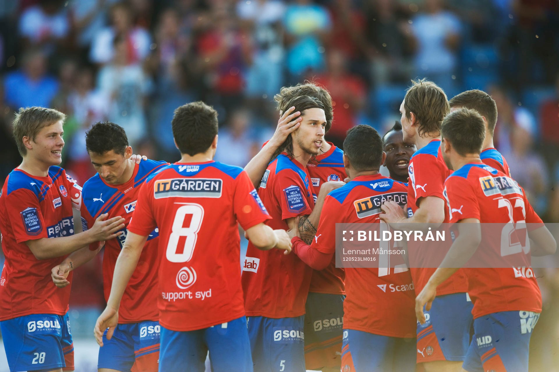 1-0 Daniel Nordmark, Helsingborg, jubel