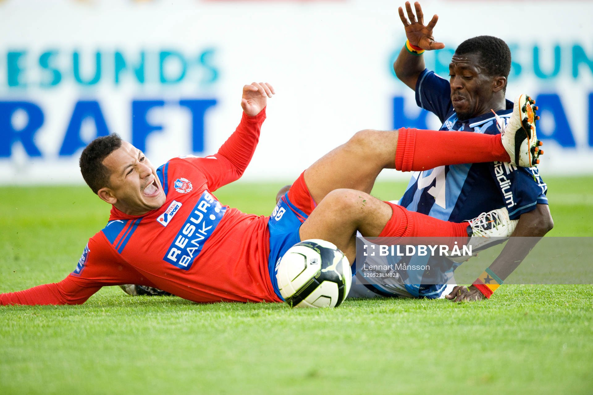 Rachid Bouaouzan, Helsingborg och Yussif Chibsah,