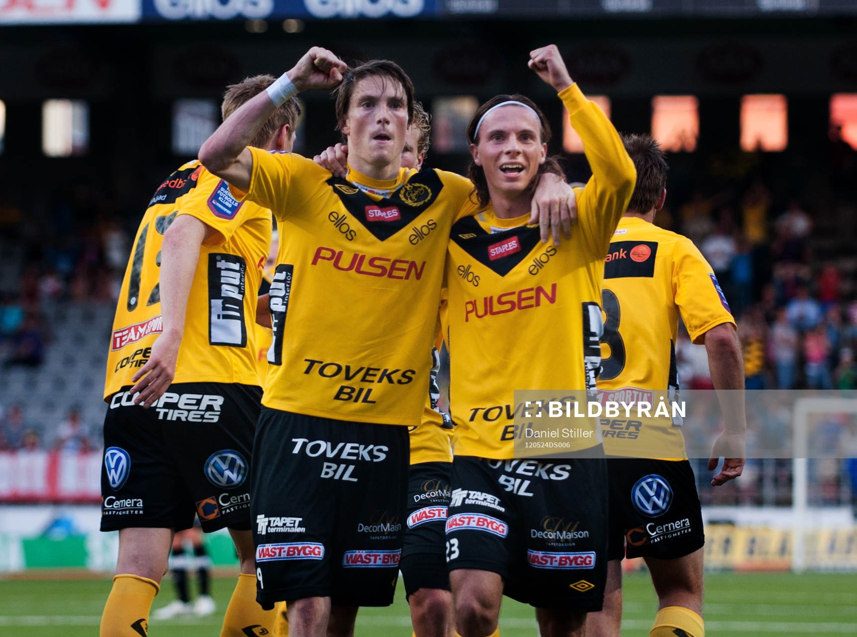 Lasse Nilsson, Elfsborg, gör 2-0 på straff, jubel Niklas