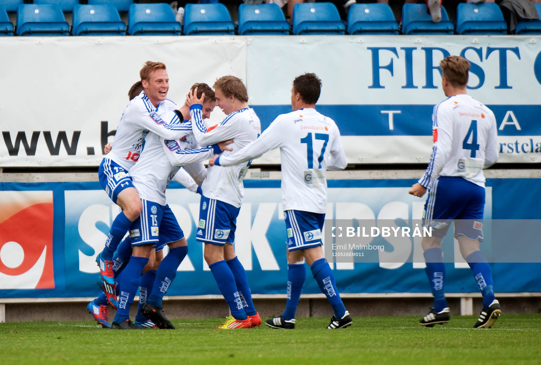  Sebastian Göransson, Värnamo. 2-1. Jubel.