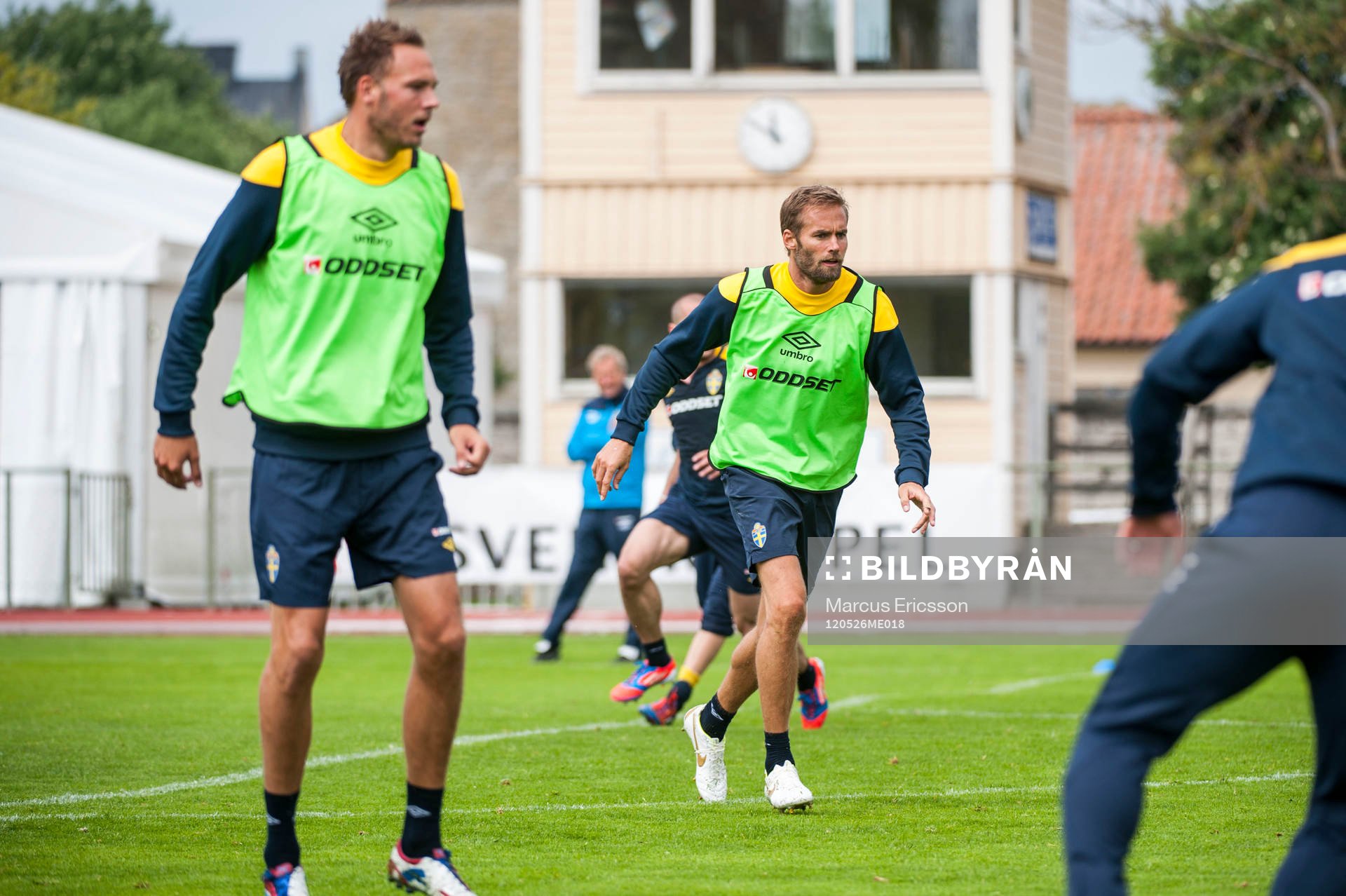 Sverige tränar i Visby