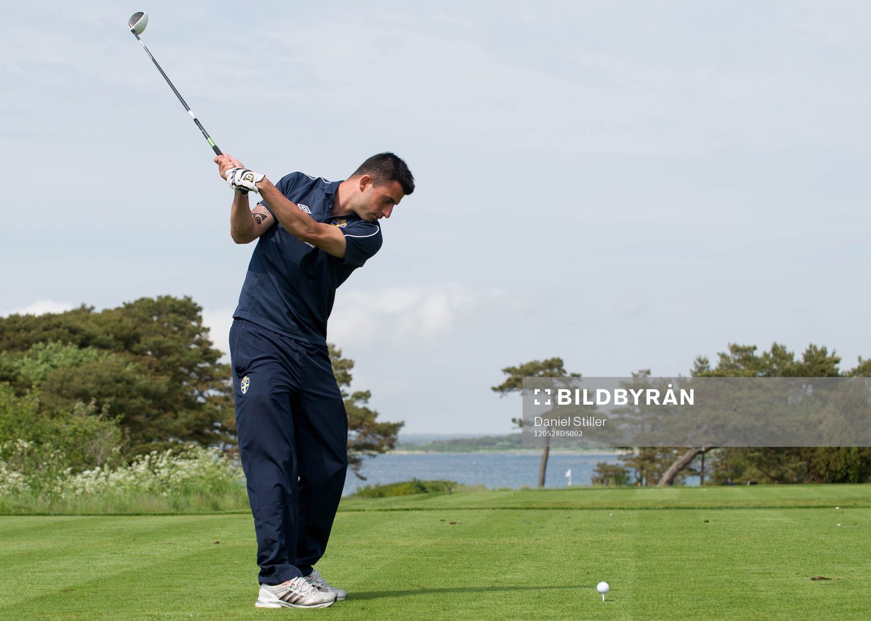 Delar av landslaget spelar golf, Behrang Safari