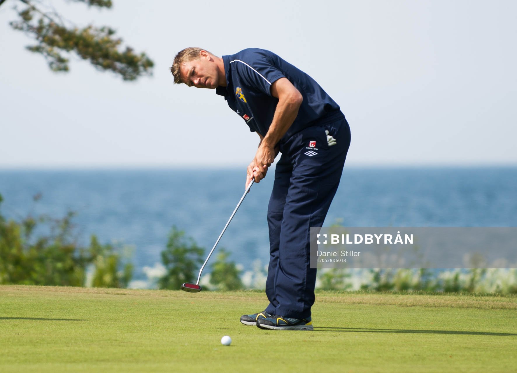 Delar av landslaget spelar golf, Marcus Allbäck, players