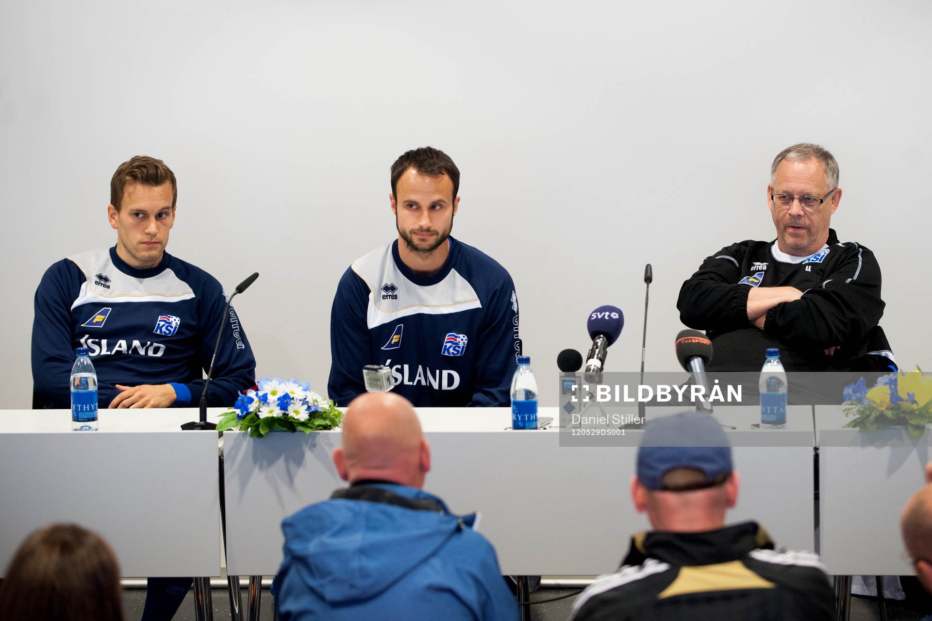 Logi Valgardsson, Helgi Danielsson, Lars Lagerbäck,