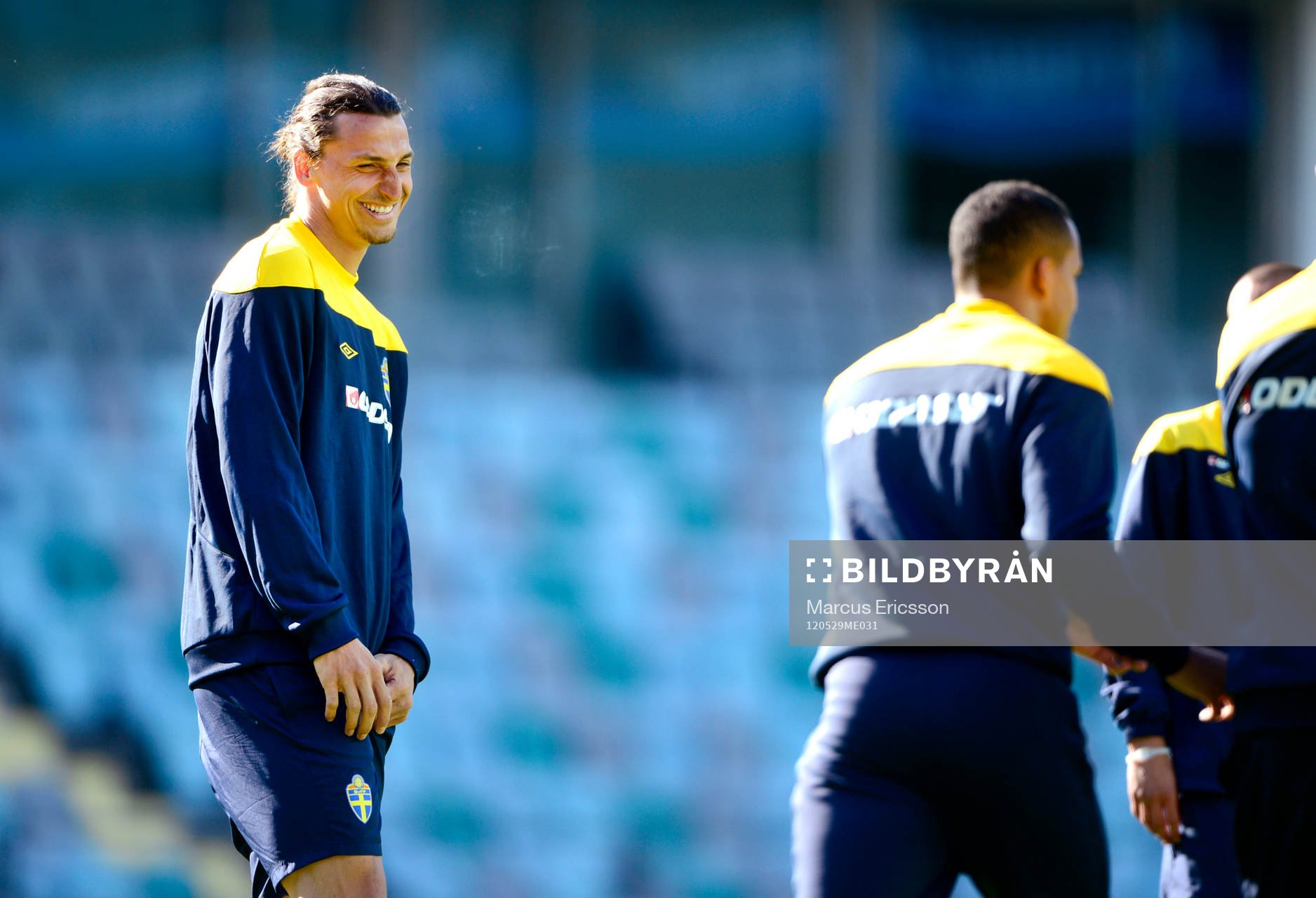 Zlatan Ibrahimovic skämtar lite