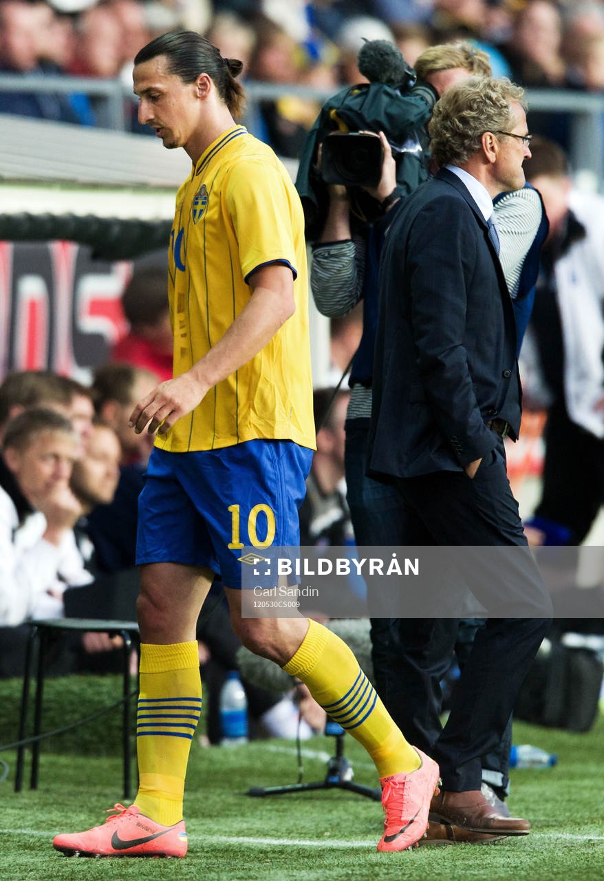 Zlatan Ibrahimovic, Sverige, utbytt, Erik Hamrén,