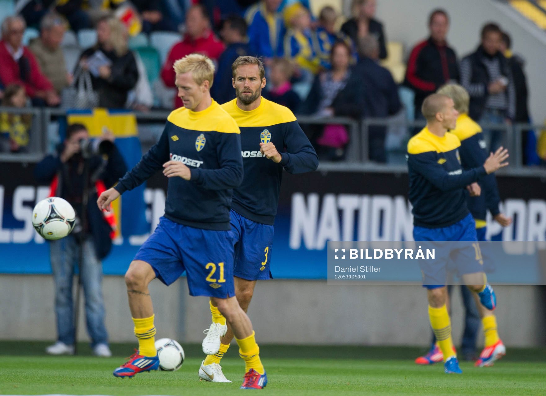 Uppvärming, Christian Wilhelmsson, Olof Mellberg, Sverige