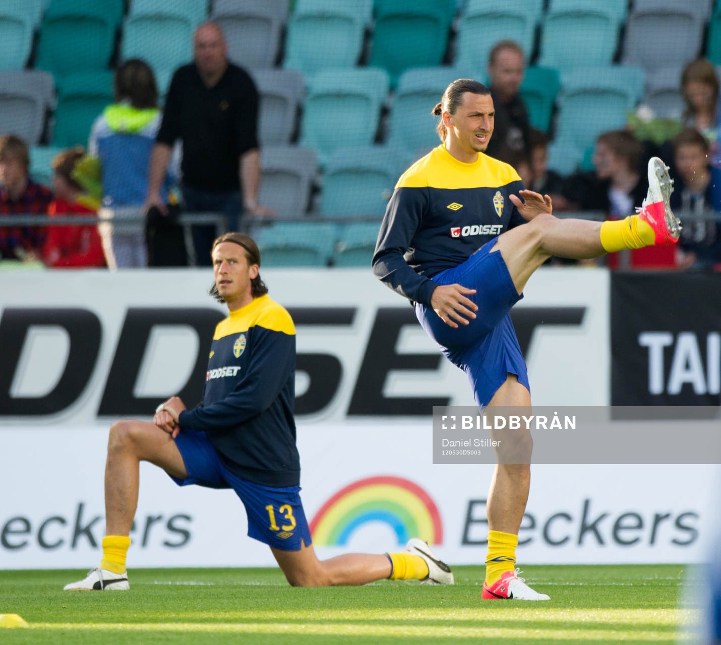 Uppvärming, Jonas Olsson, Zlatan Ibrahimovic, Sverige
