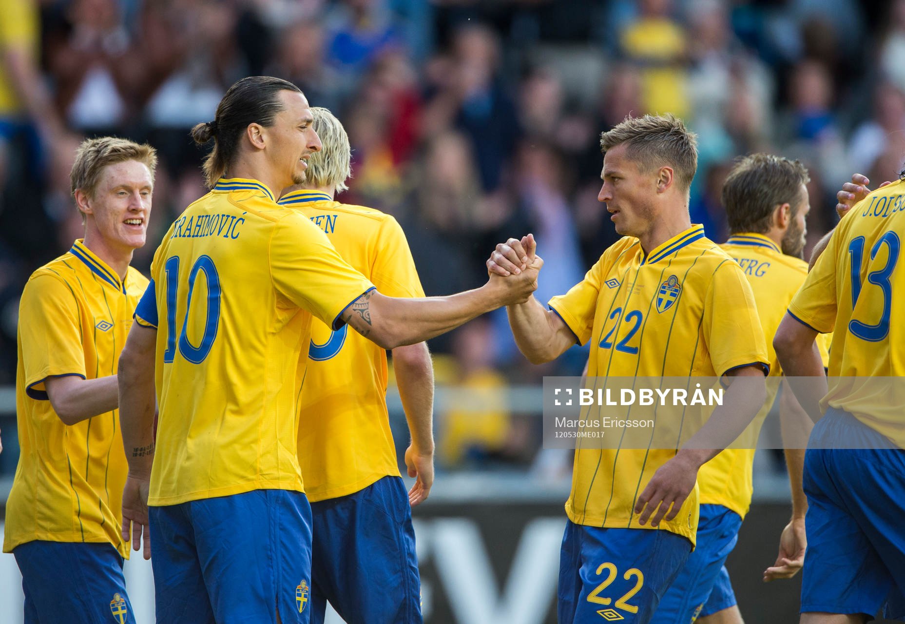 Zlatan Ibrahimovic, och Markus Rosenberg, Sverige