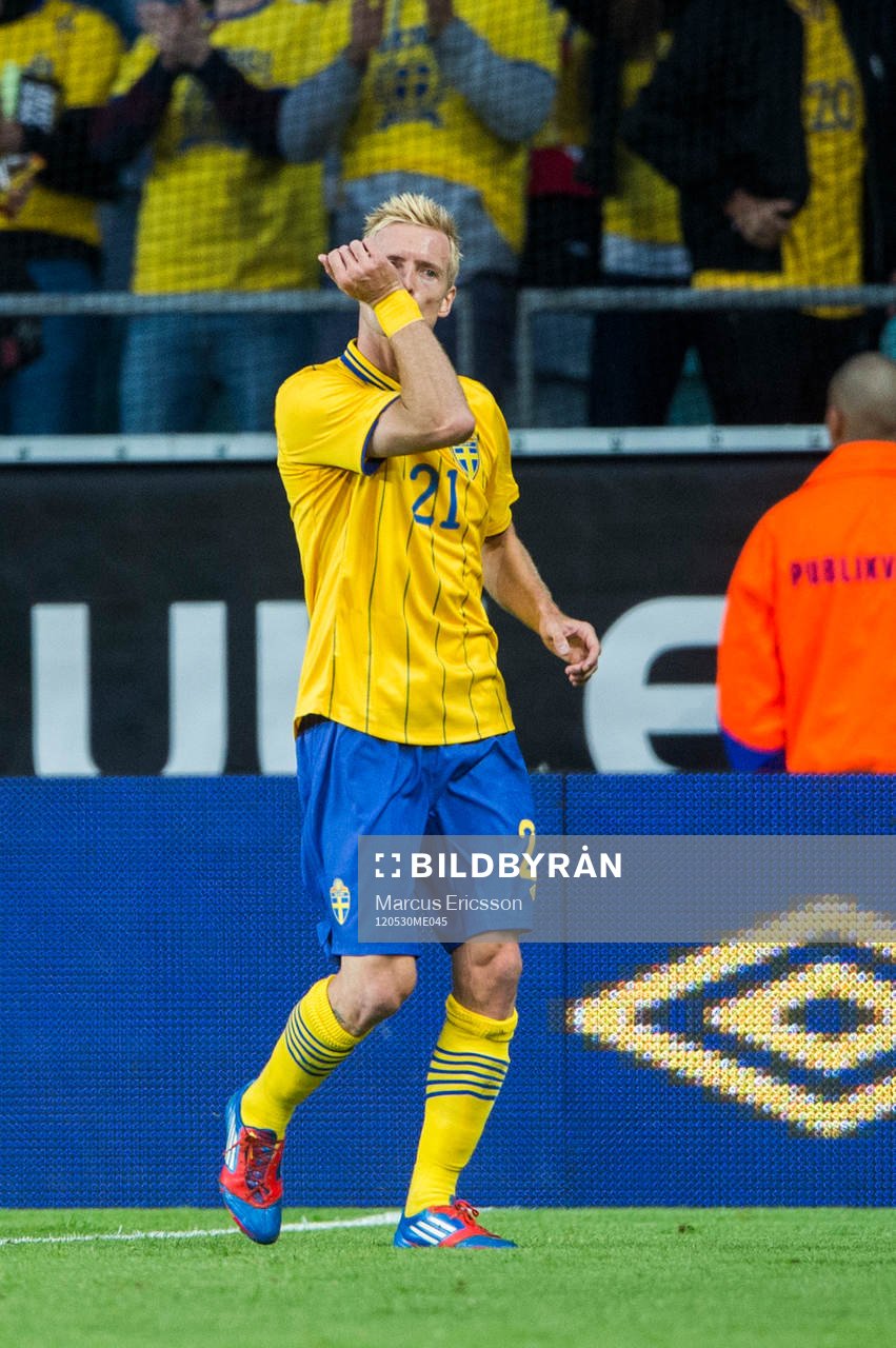 Christian Wilhelmsson, Sverige, jubel